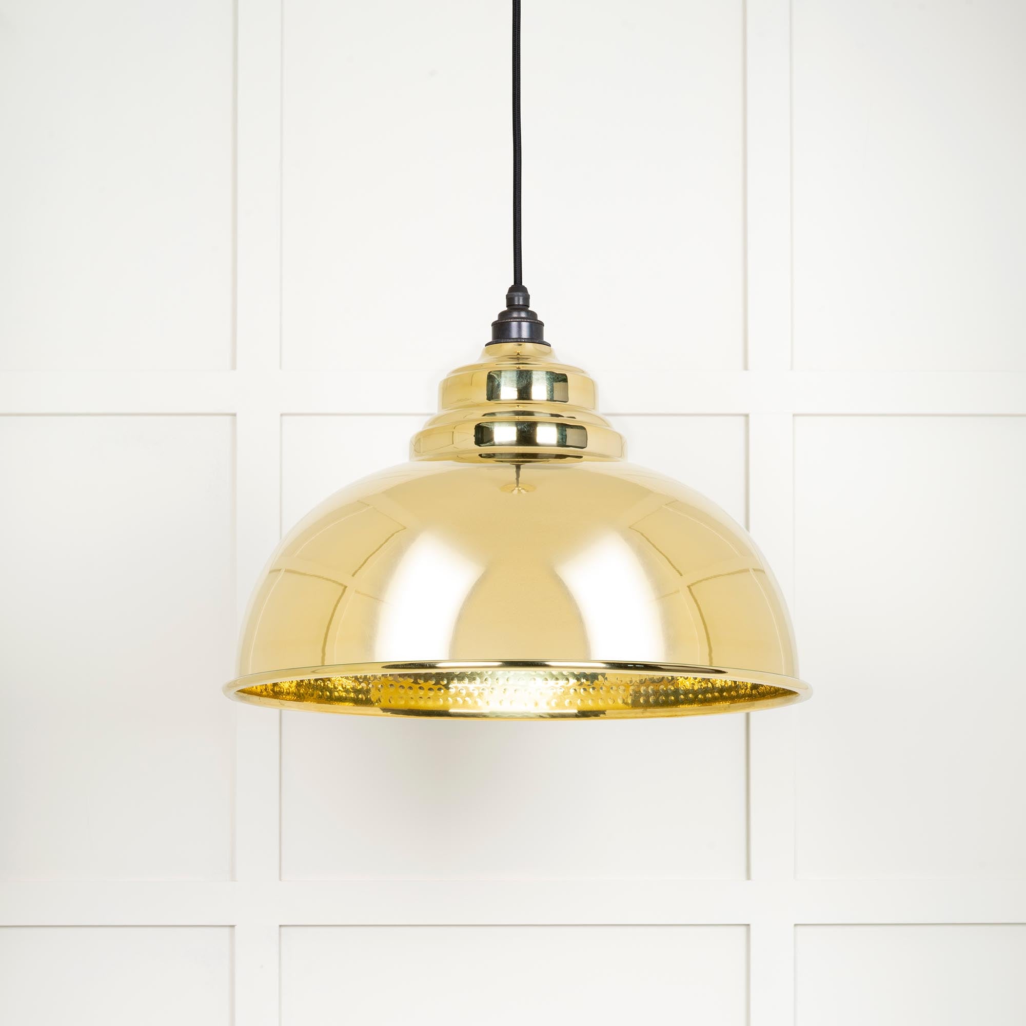 Hammered Brass Harborne Pendant | From The Anvil - Harborne - From The Anvil - Yester Home