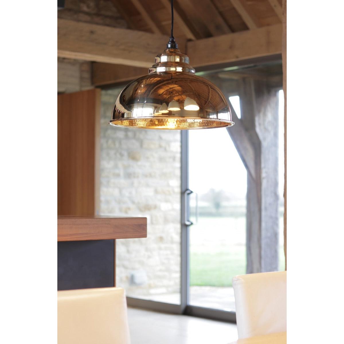 Hammered Brass Harborne Pendant | From The Anvil-Harborne-Yester Home