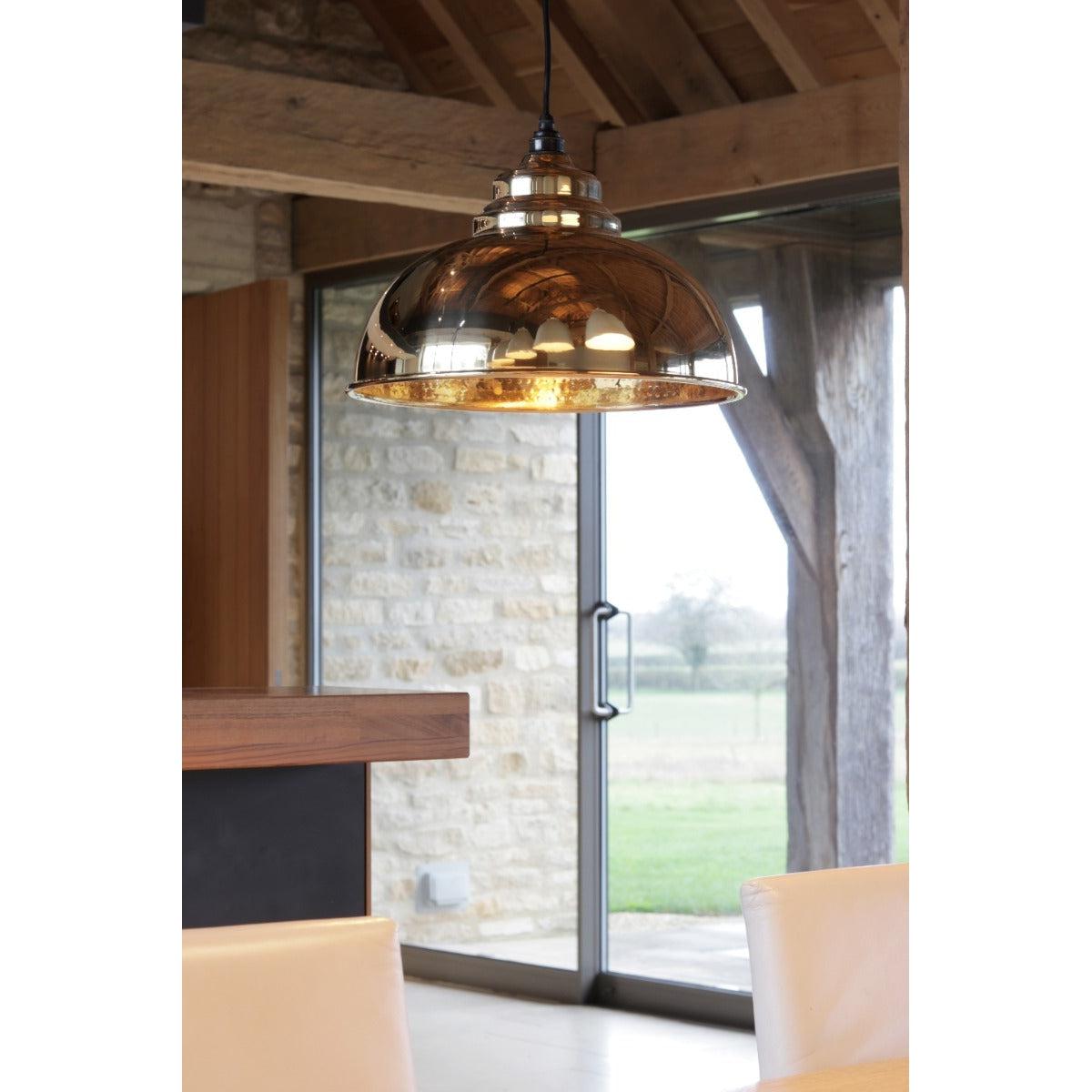 Hammered Brass Harborne Pendant | From The Anvil-Harborne-Yester Home