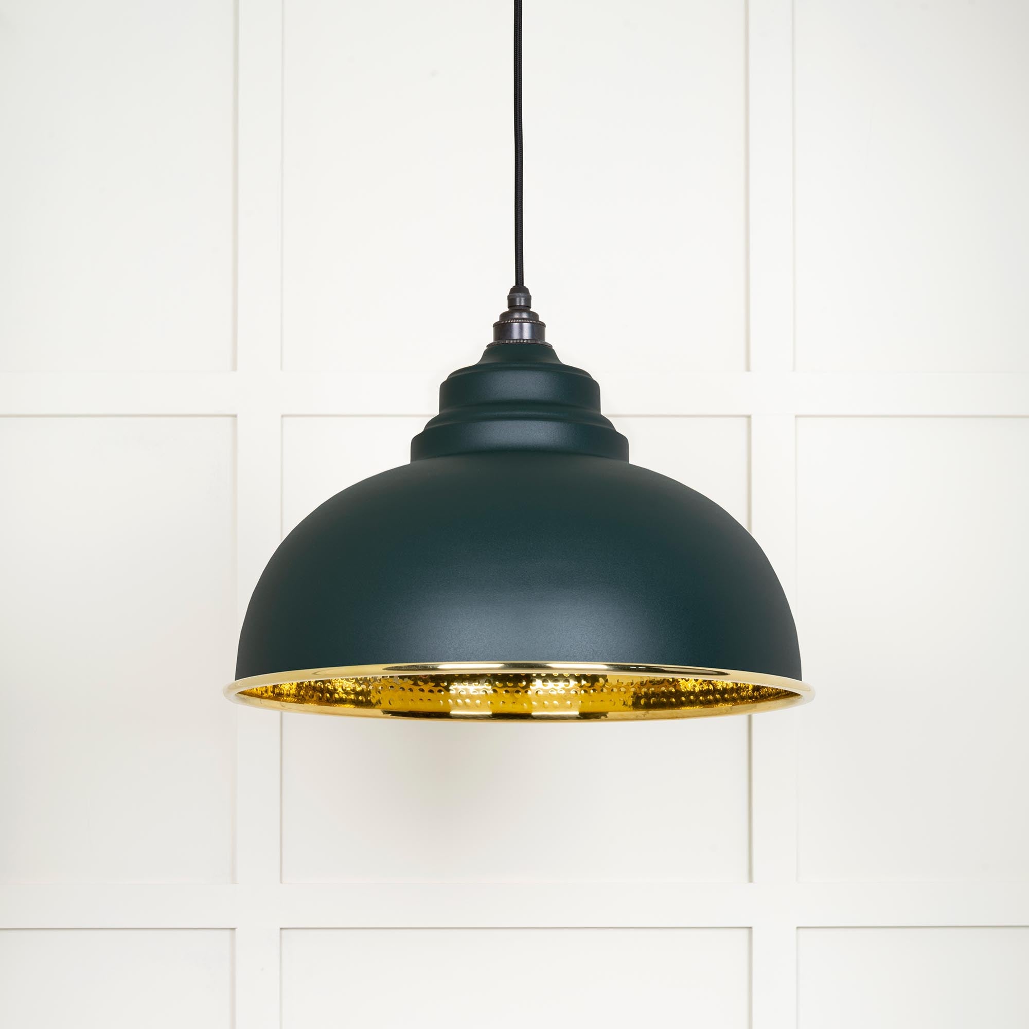 Hammered Brass Harborne Pendant in Dingle | From The Anvil - Harborne - From The Anvil - Yester Home