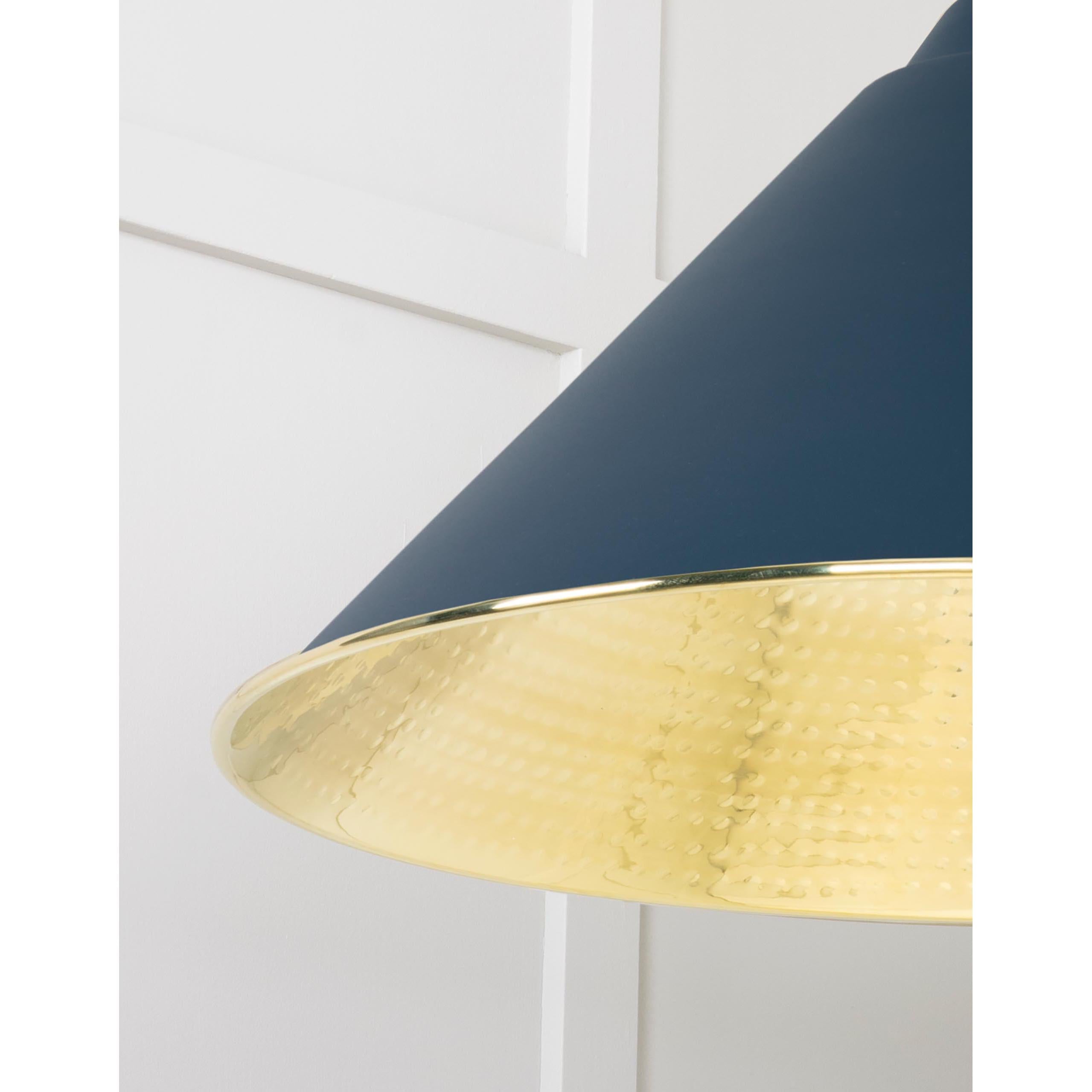 Hammered Brass Hockley Pendant in Dusk | From The Anvil - Hockley - From The Anvil - Yester Home