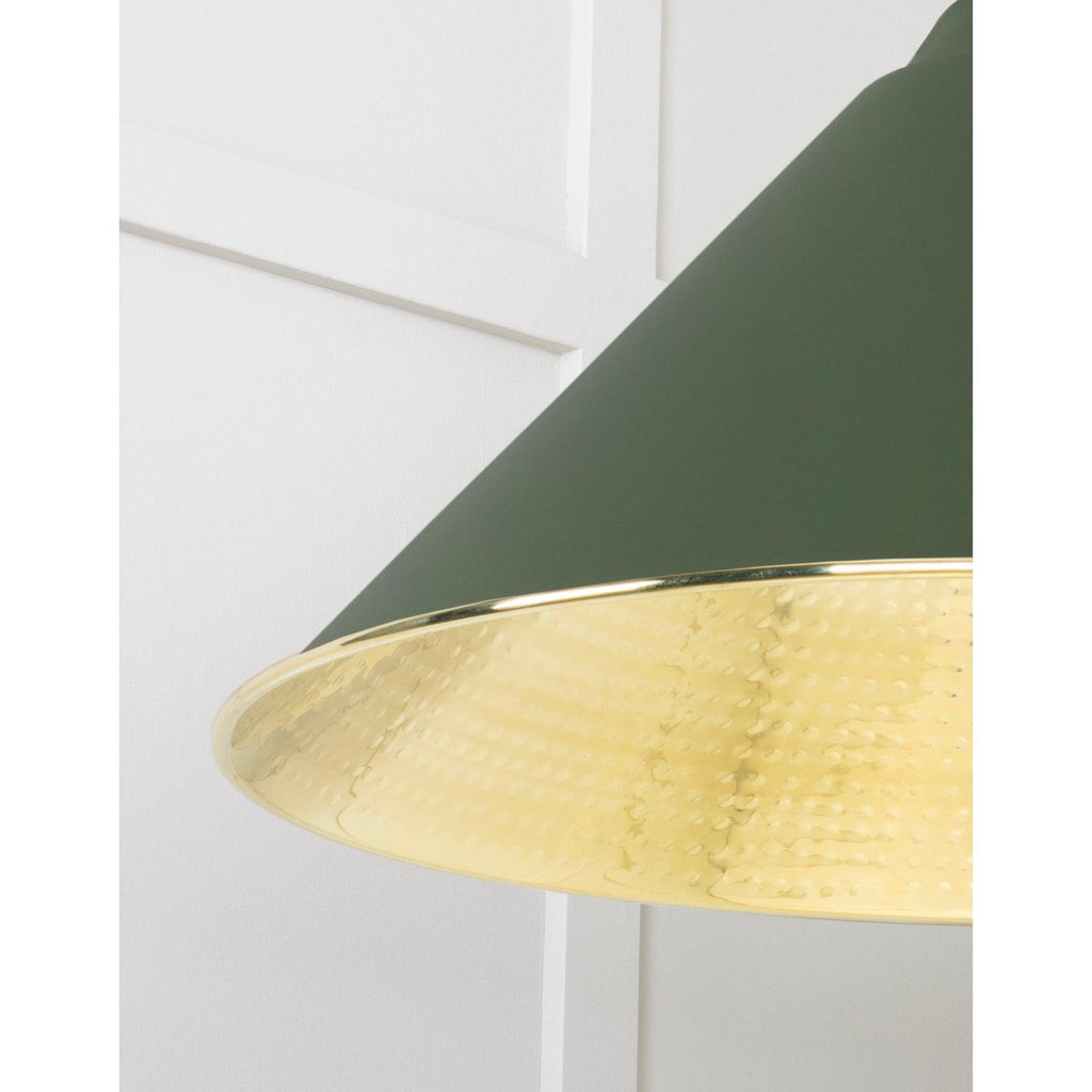 Hammered Brass Hockley Pendant in Heath | From The Anvil-Hockley-Yester Home