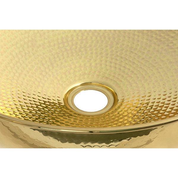 Hammered Brass Round Sink | From The Anvil-Sinks-Yester Home