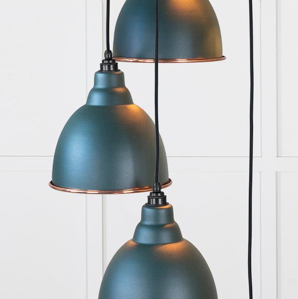 Hammered Copper Brindley Cluster Pendant in Dingle | From The Anvil-Cluster Pendants-Yester Home