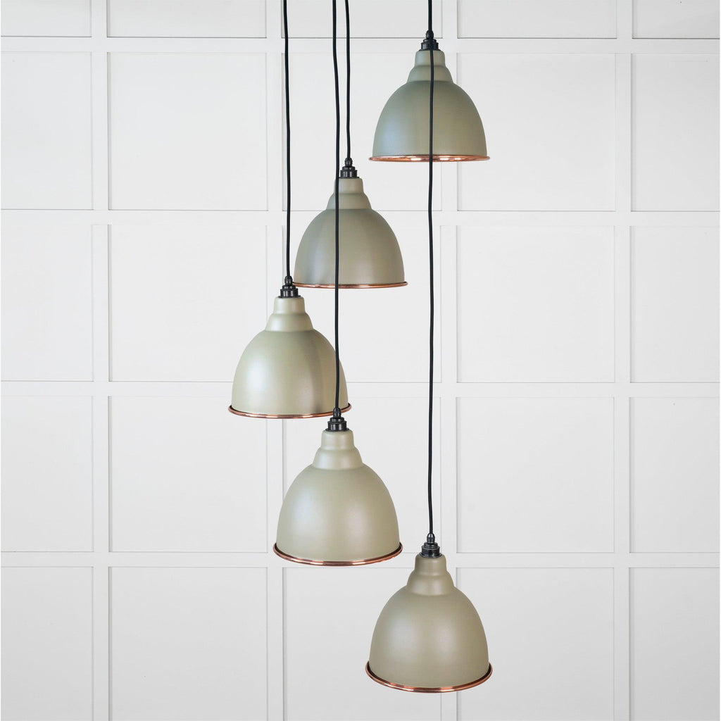 Hammered Copper Brindley Cluster Pendant in Tump | From The Anvil-Cluster Pendants-Yester Home