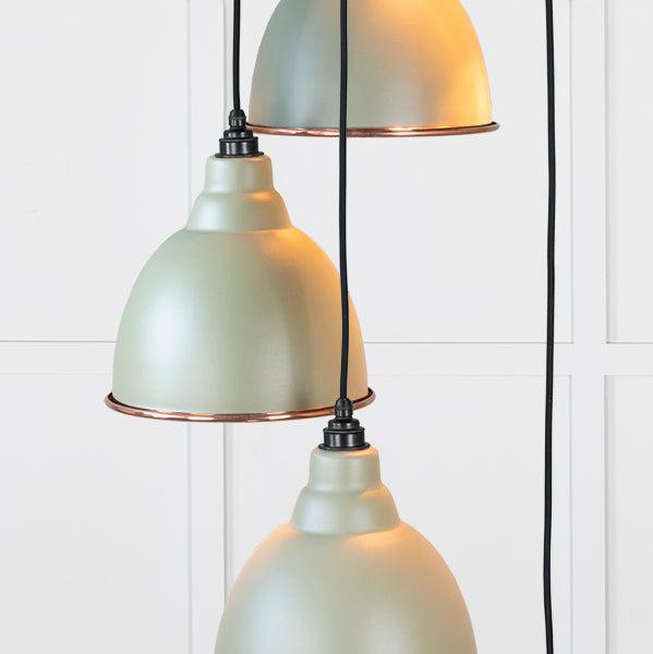 Hammered Copper Brindley Cluster Pendant in Tump | From The Anvil-Cluster Pendants-Yester Home