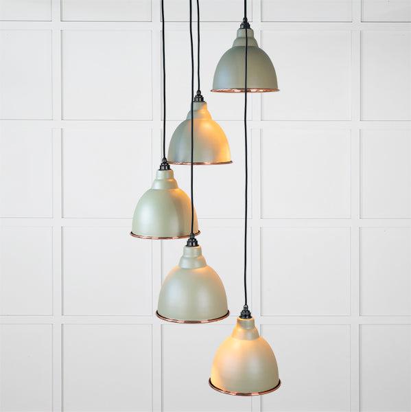 Hammered Copper Brindley Cluster Pendant in Tump | From The Anvil-Cluster Pendants-Yester Home