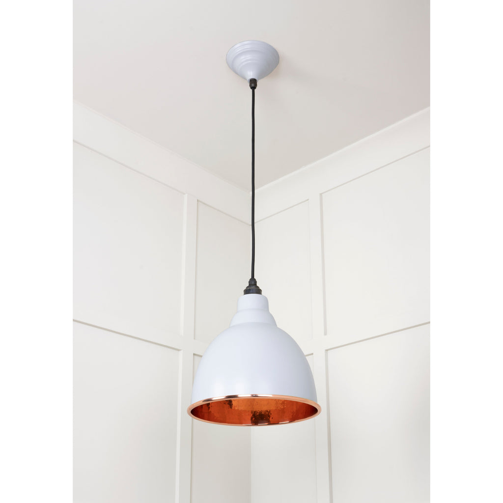 Hammered Copper Brindley Pendant in Birch | From The Anvil-Brindley-Yester Home