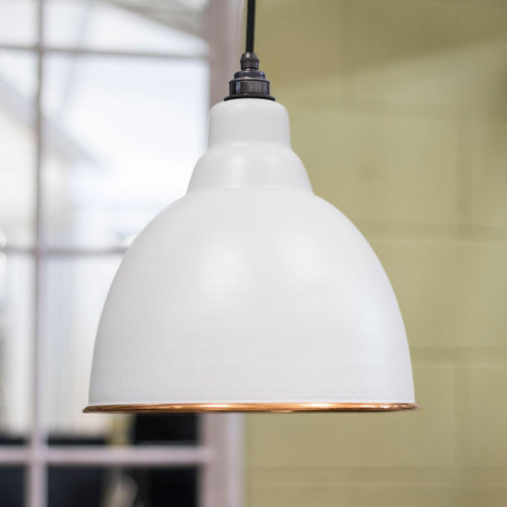 Hammered Copper Brindley Pendant in Birch | From The Anvil-Brindley-Yester Home