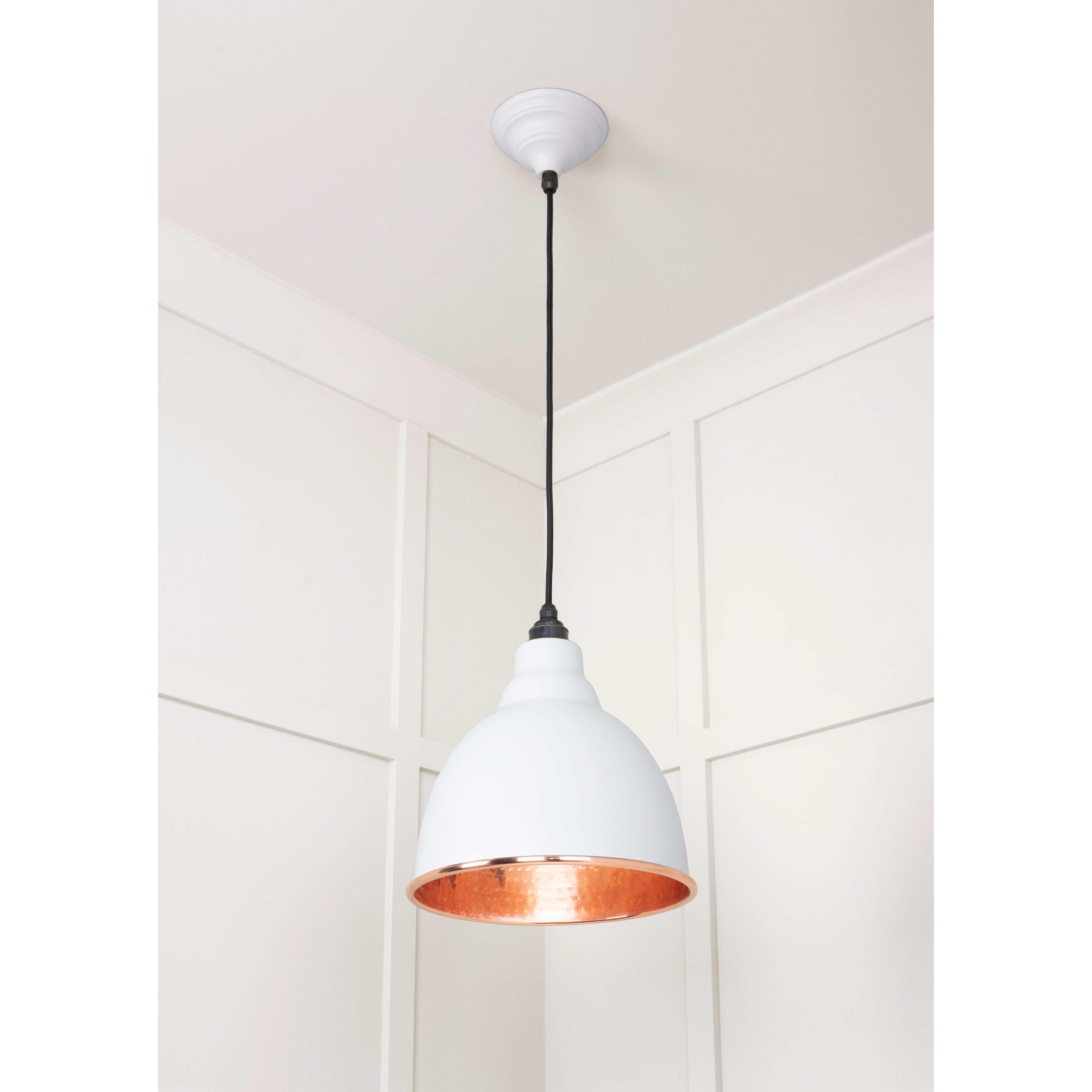 Hammered Copper Brindley Pendant in Flock | From The Anvil-Brindley-Yester Home