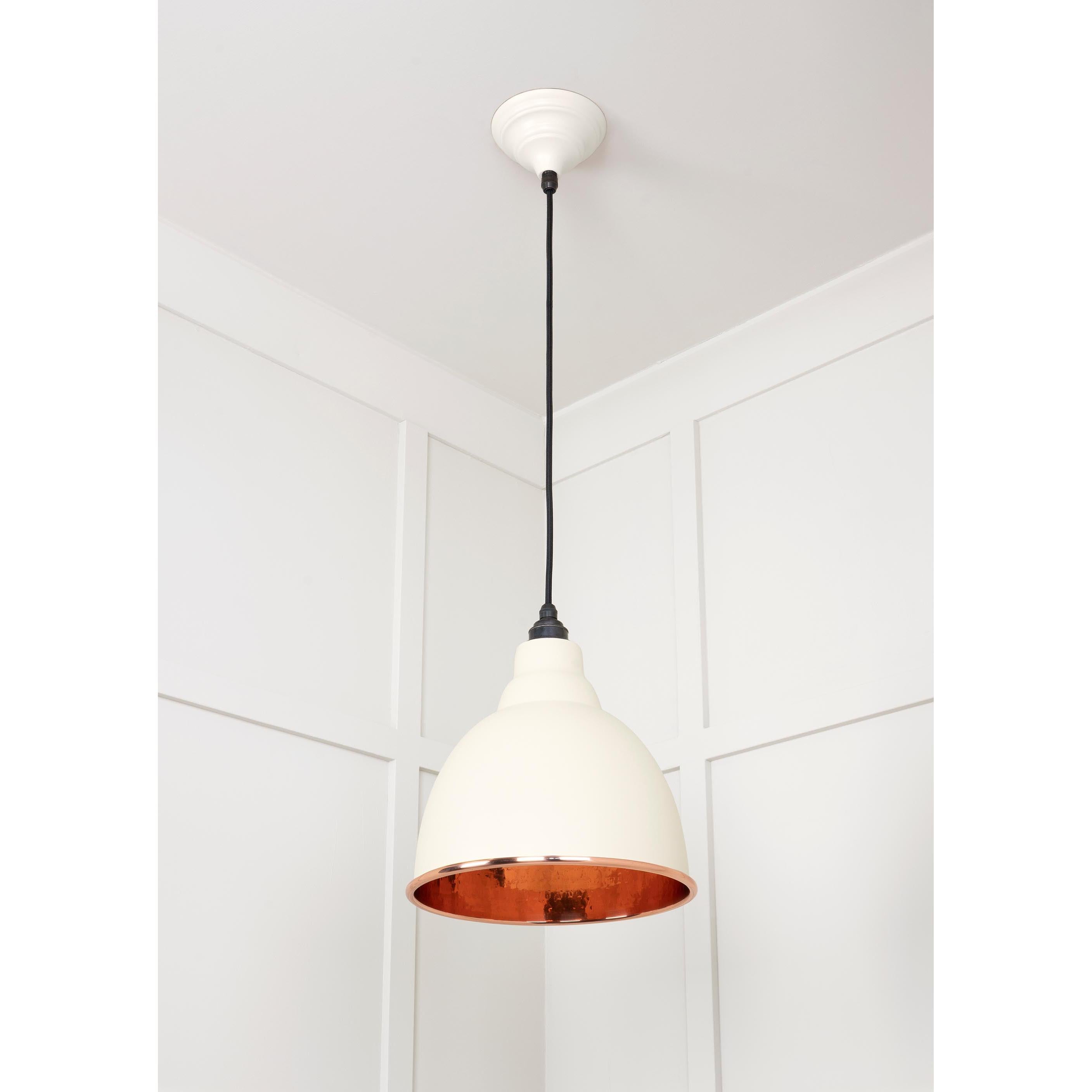 Hammered Copper Brindley Pendant in Teasel | From The Anvil - Brindley - From The Anvil - Yester Home