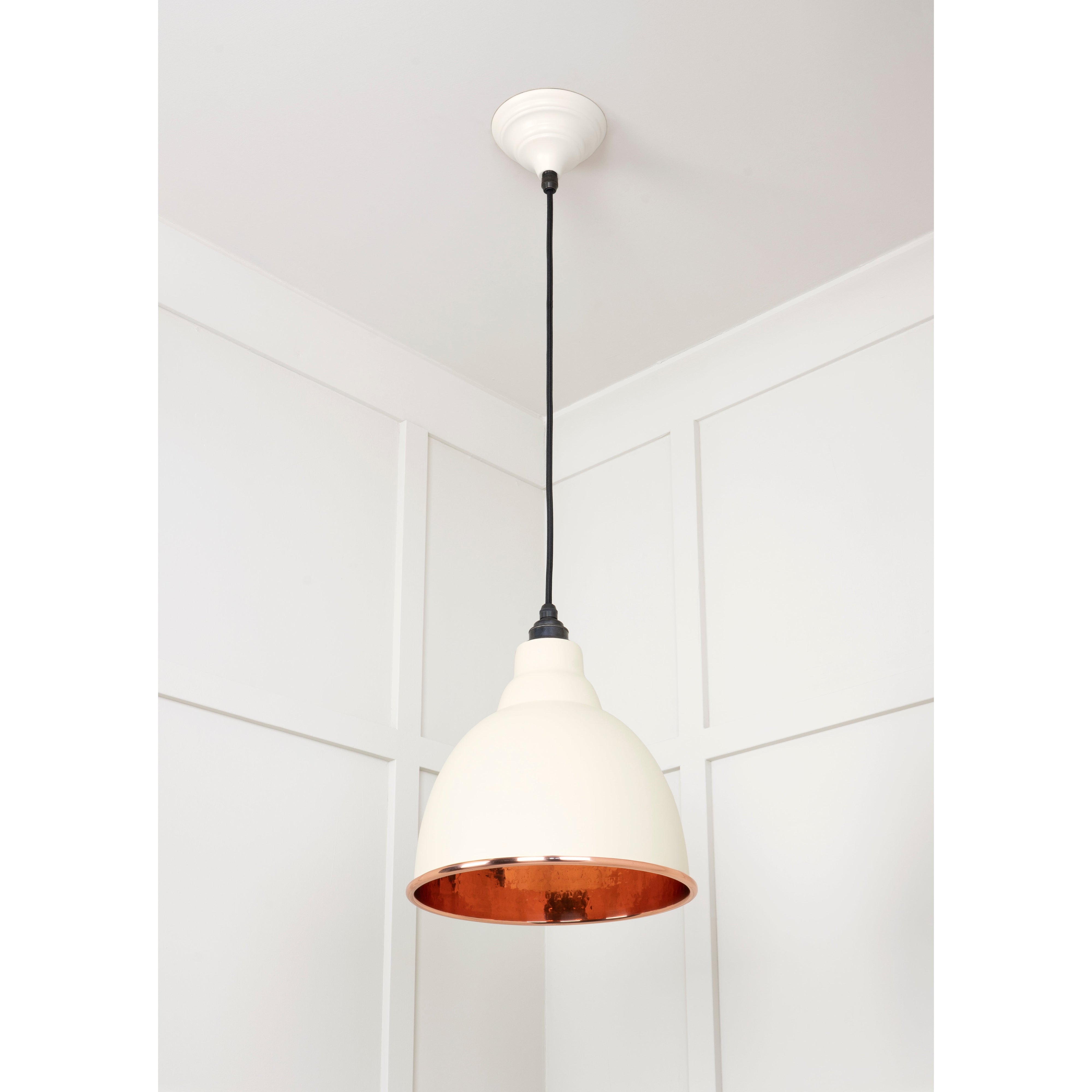 Hammered Copper Brindley Pendant in Teasel | From The Anvil-Brindley-Yester Home