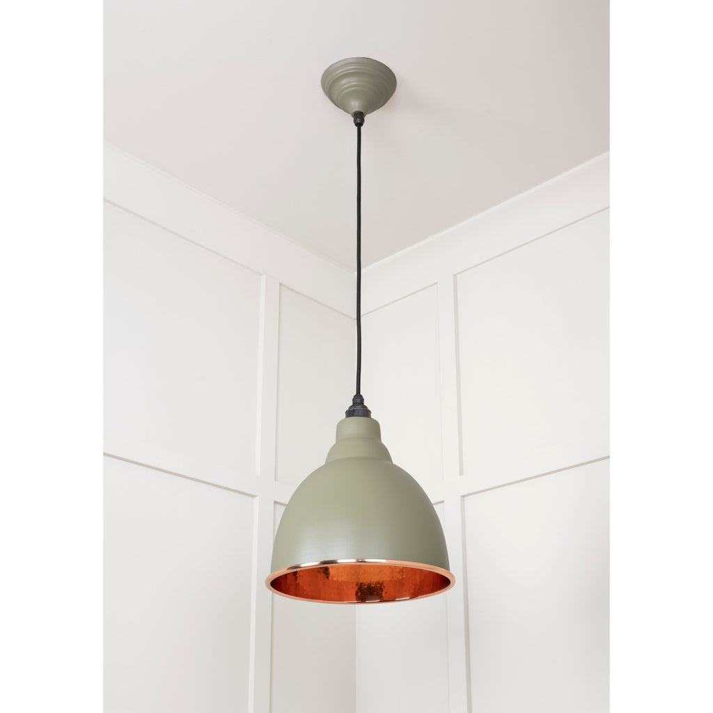 Hammered Copper Brindley Pendant in Tump | From The Anvil-Brindley-Yester Home