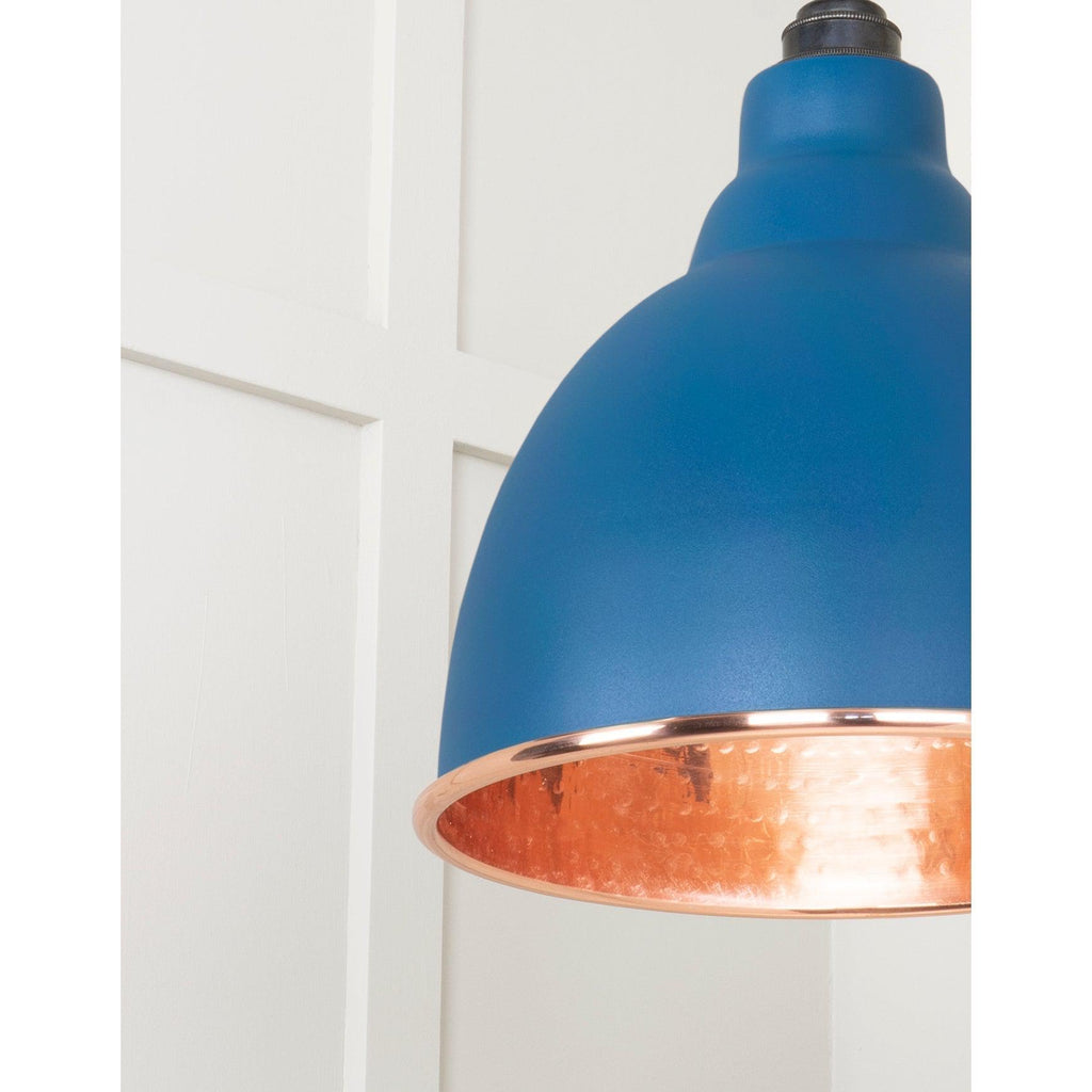 Hammered Copper Brindley Pendant in Upstream | From The Anvil-Brindley-Yester Home