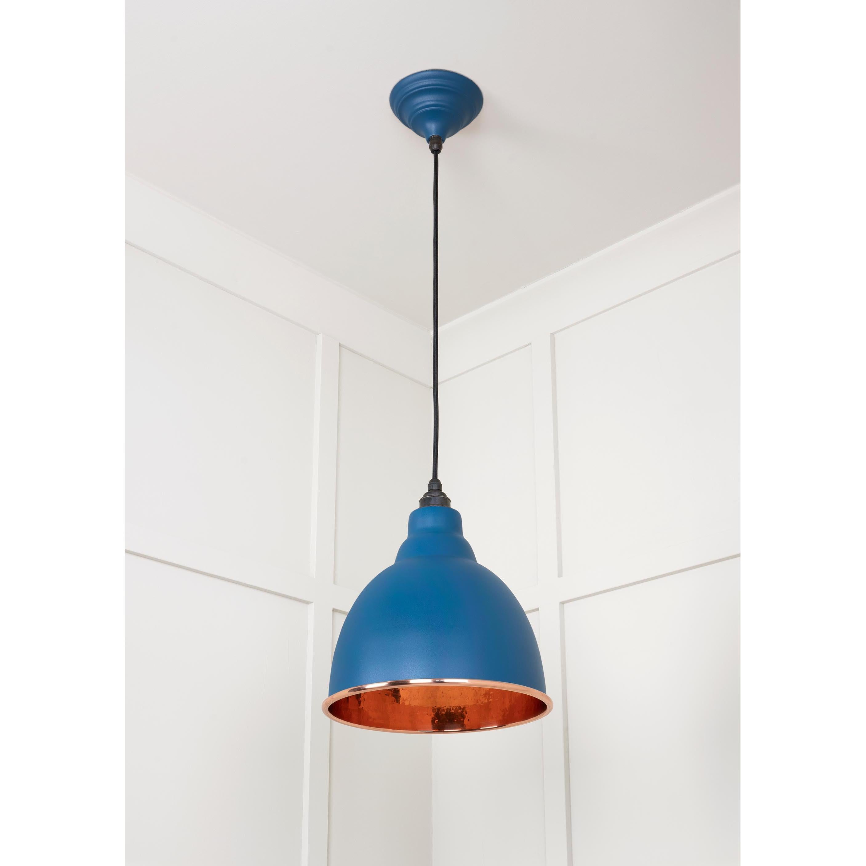 Hammered Copper Brindley Pendant in Upstream | From The Anvil - Brindley - From The Anvil - Yester Home