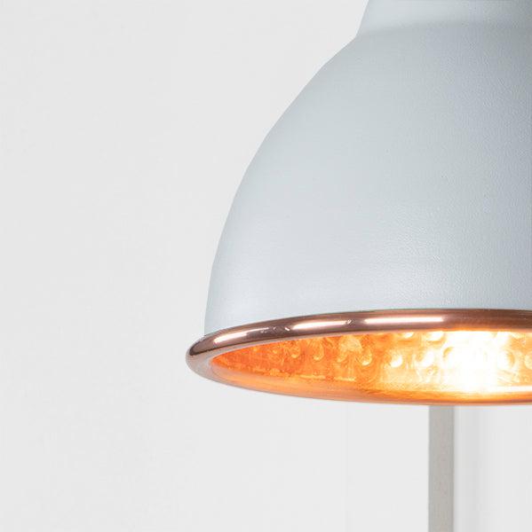 Hammered Copper Brindley Wall Light in Birch | From The Anvil-Wall Lights-Yester Home