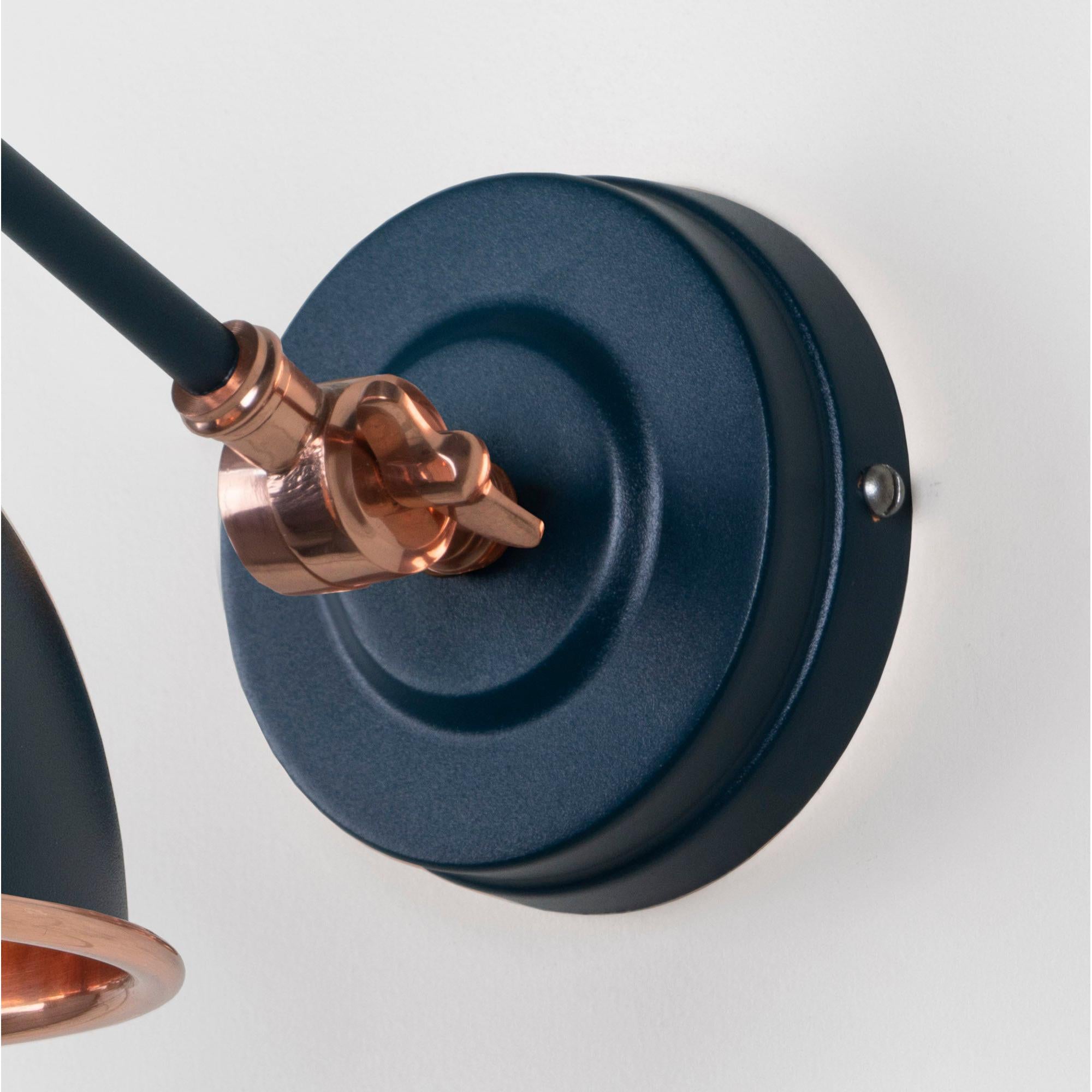 Hammered Copper Brindley Wall Light in Dusk | From The Anvil - Wall Lights - From The Anvil - Yester Home