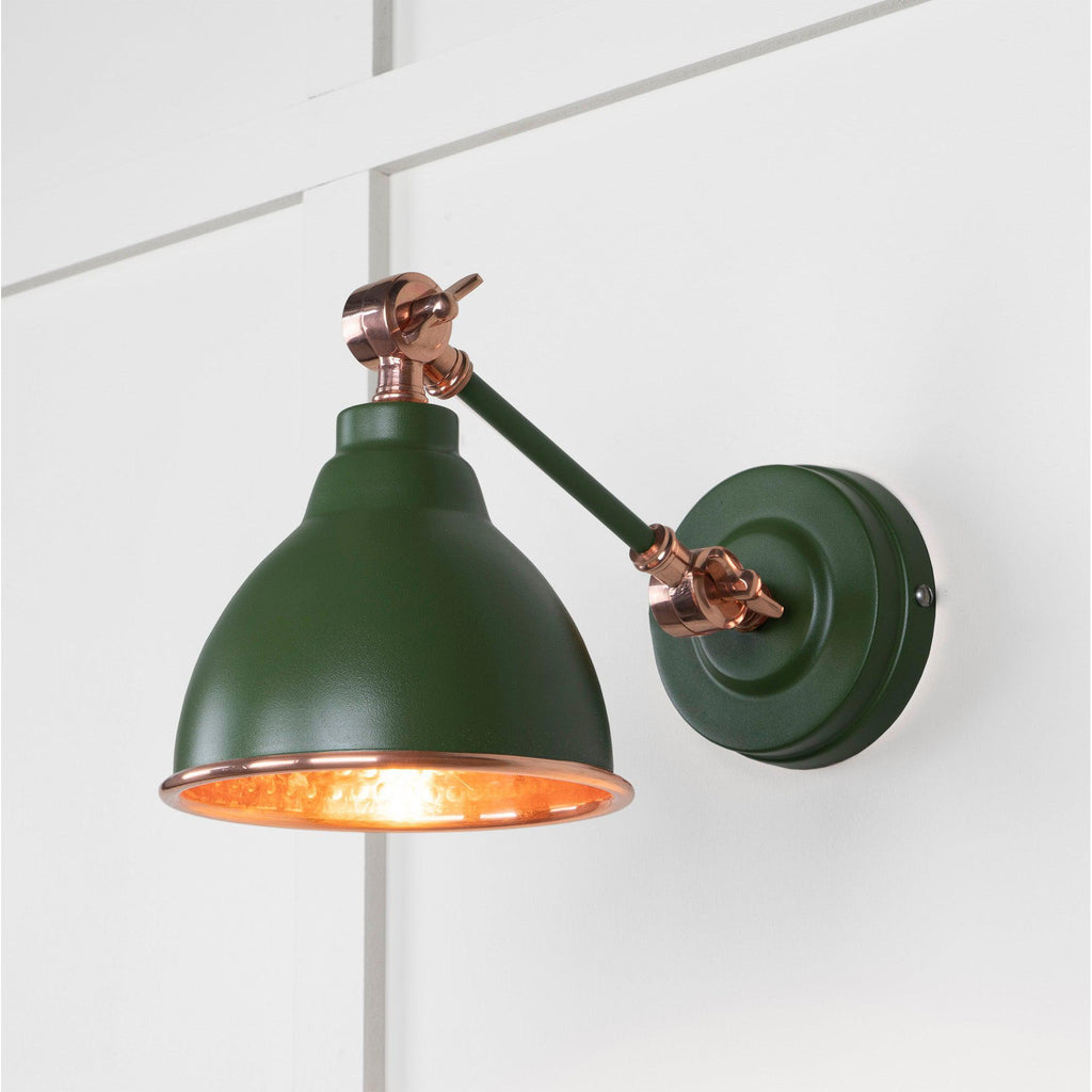 Hammered Copper Brindley Wall Light in Heath | From The Anvil-Wall Lights-Yester Home