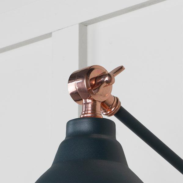 Hammered Copper Brindley Wall Light in Soot | From The Anvil-Wall Lights-Yester Home