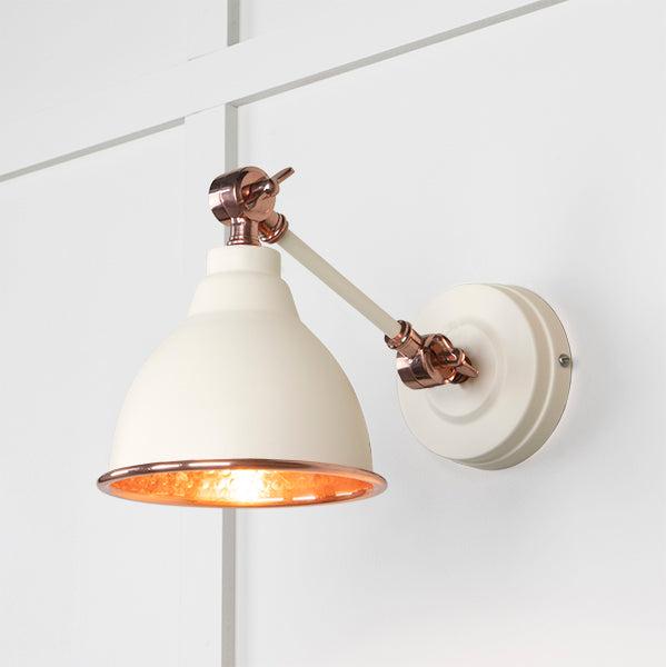 Hammered Copper Brindley Wall Light in Teasel | From The Anvil-Wall Lights-Yester Home