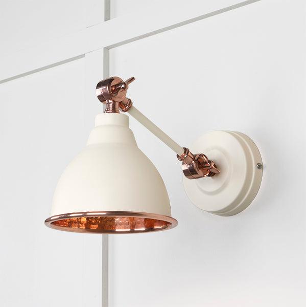 Hammered Copper Brindley Wall Light in Teasel | From The Anvil-Wall Lights-Yester Home
