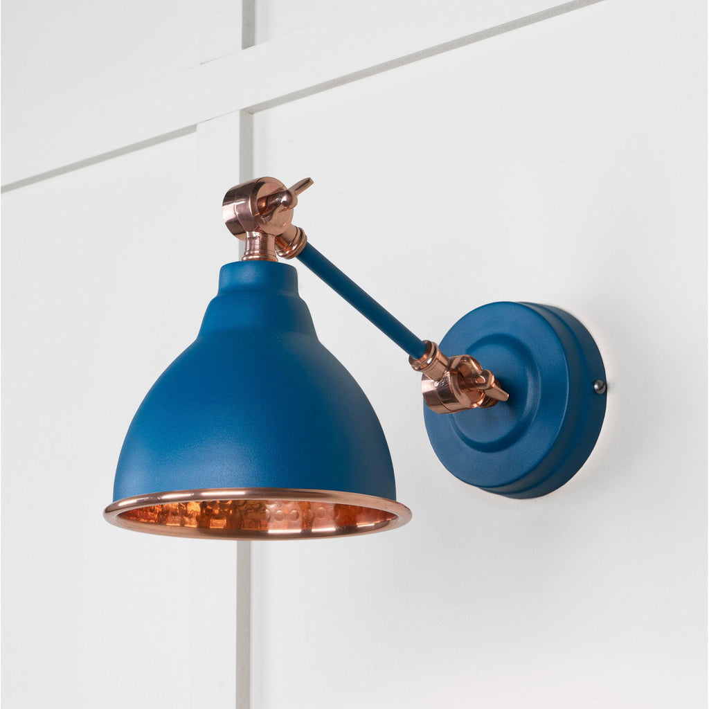 Hammered Copper Brindley Wall Light in Upstream | From The Anvil-Wall Lights-Yester Home