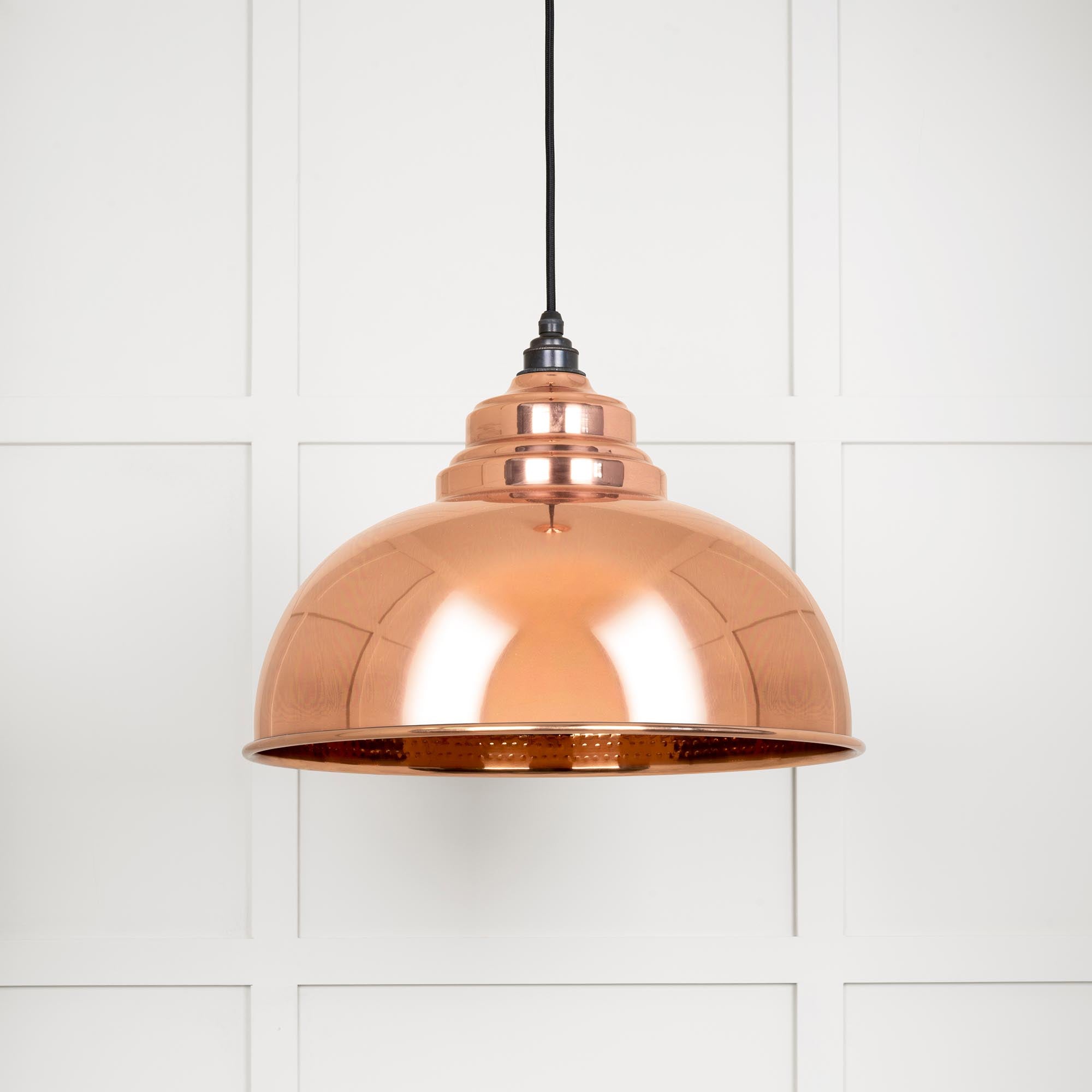 Hammered Copper Harborne Pendant | From The Anvil - Harborne - From The Anvil - Yester Home
