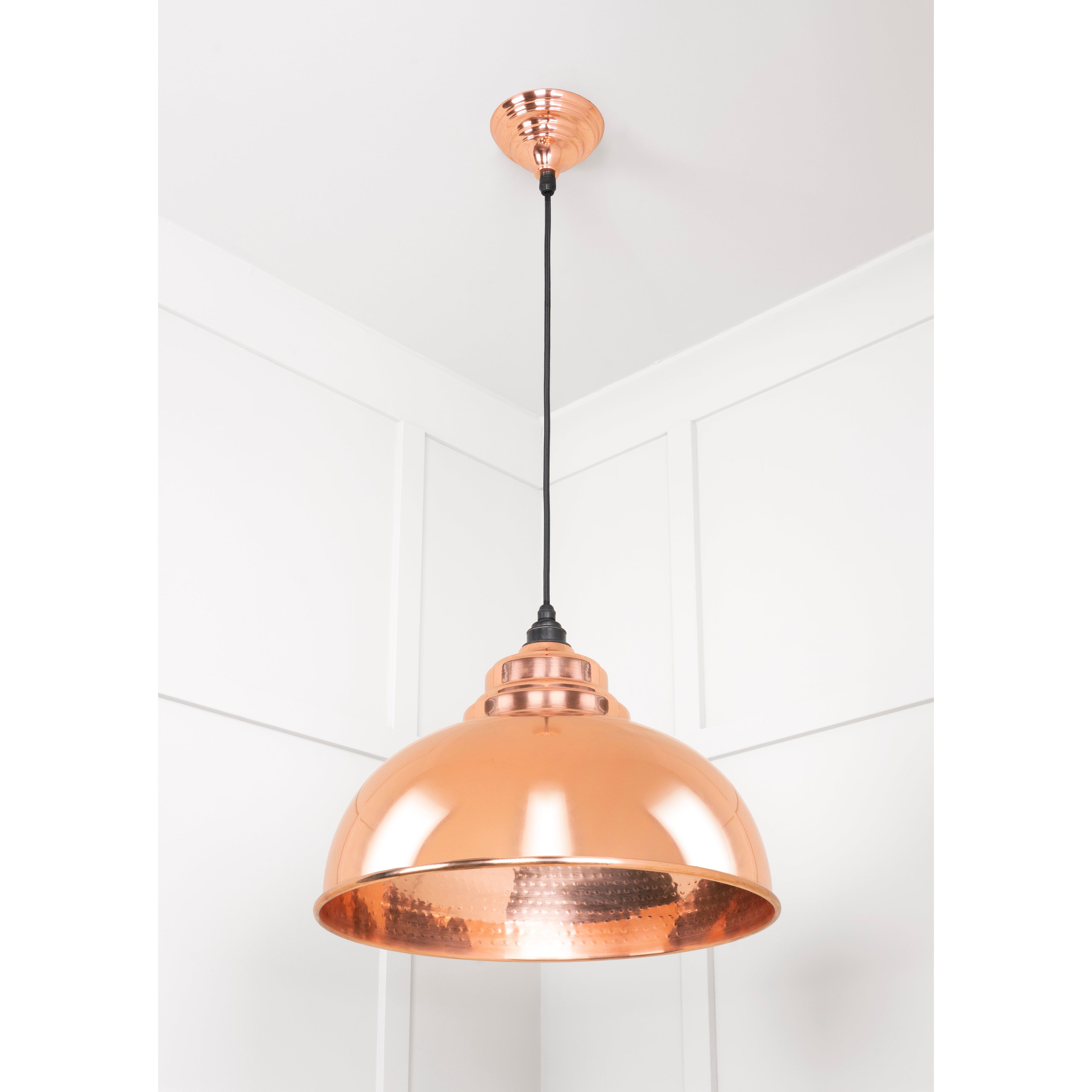 Hammered Copper Harborne Pendant | From The Anvil-Harborne-Yester Home