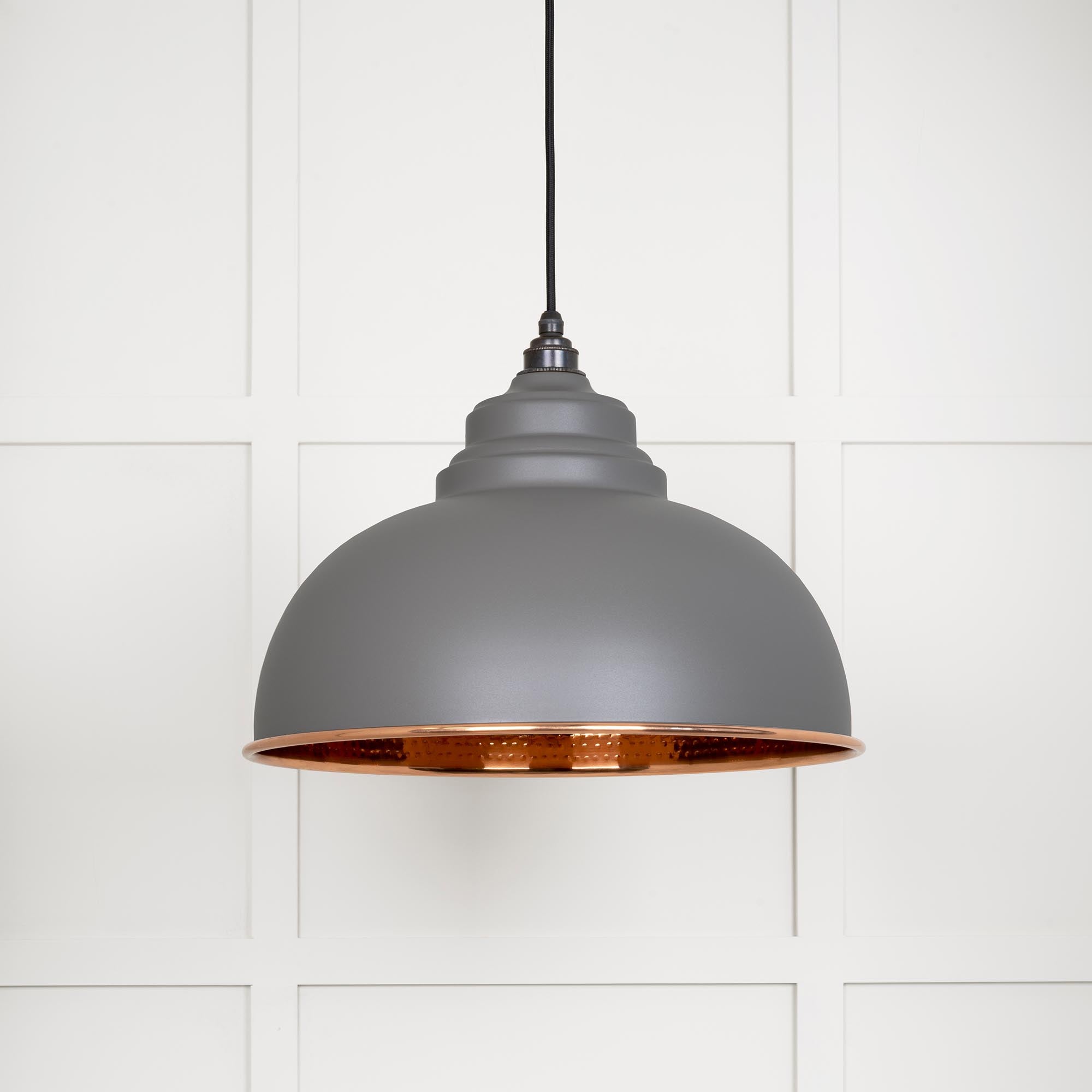 Hammered Copper Harborne Pendant in Bluff | From The Anvil - Harborne - From The Anvil - Yester Home