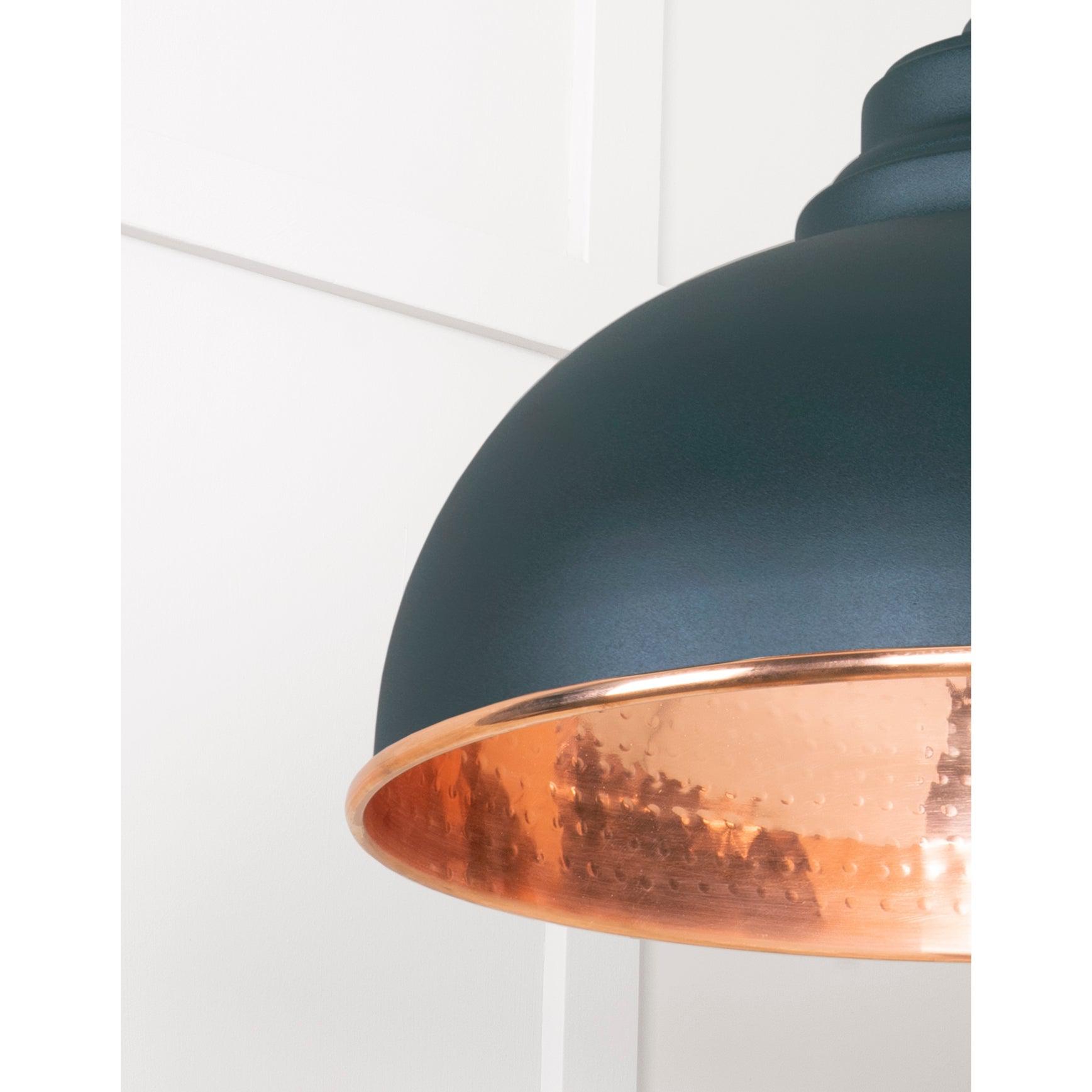 Hammered Copper Harborne Pendant in Dingle | From The Anvil-Harborne-Yester Home