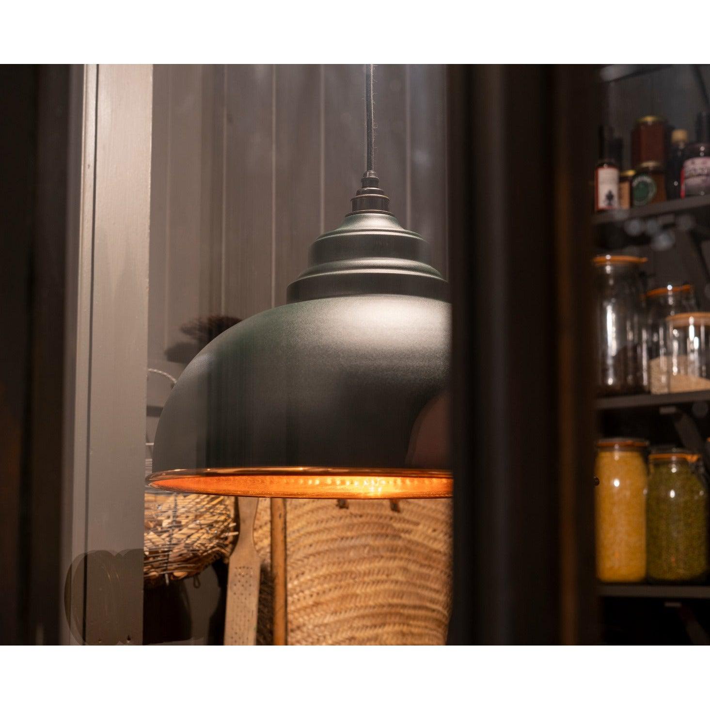 Hammered Copper Harborne Pendant in Dingle | From The Anvil-Harborne-Yester Home