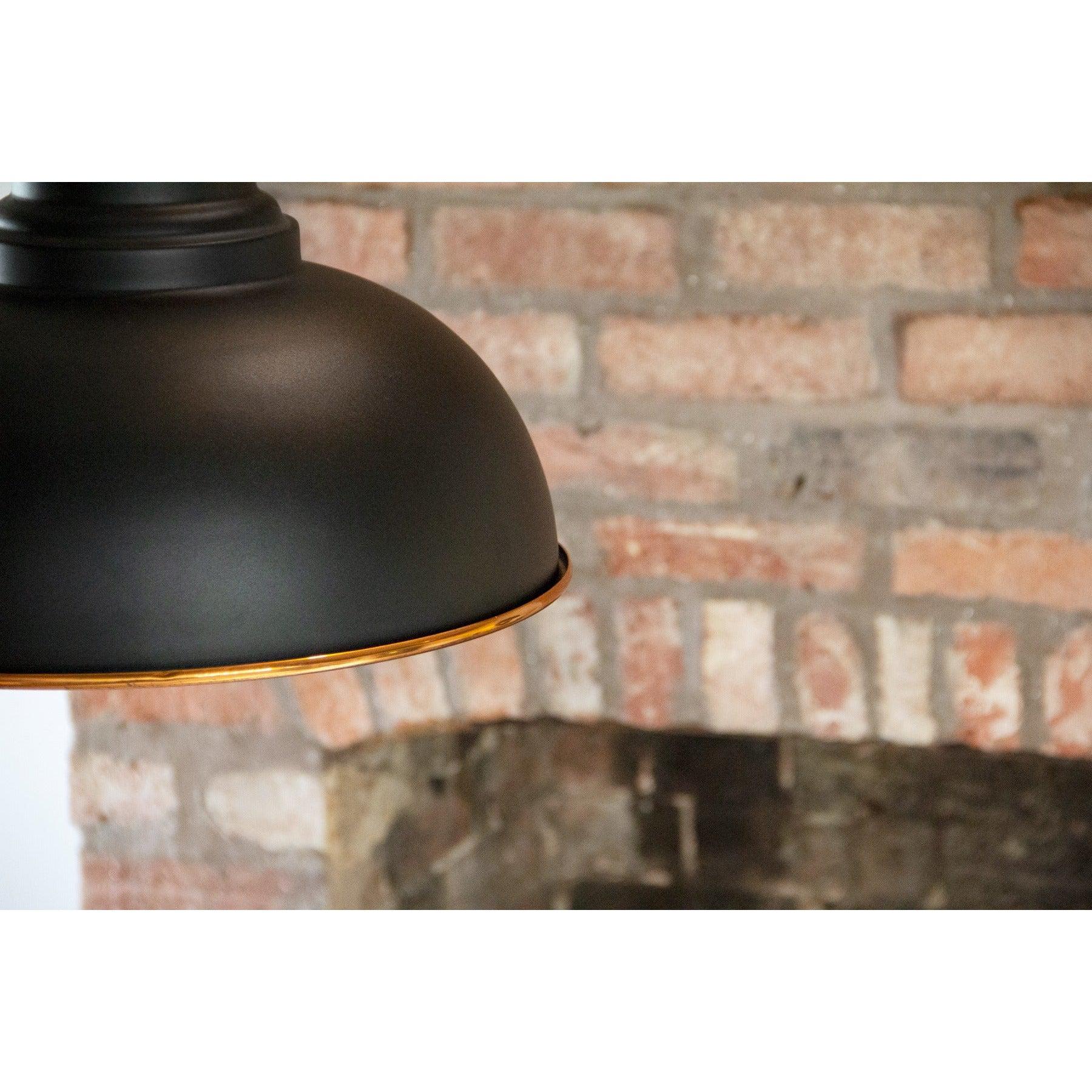 Hammered Copper Harborne Pendant in Elan Black | From The Anvil-Harborne-Yester Home