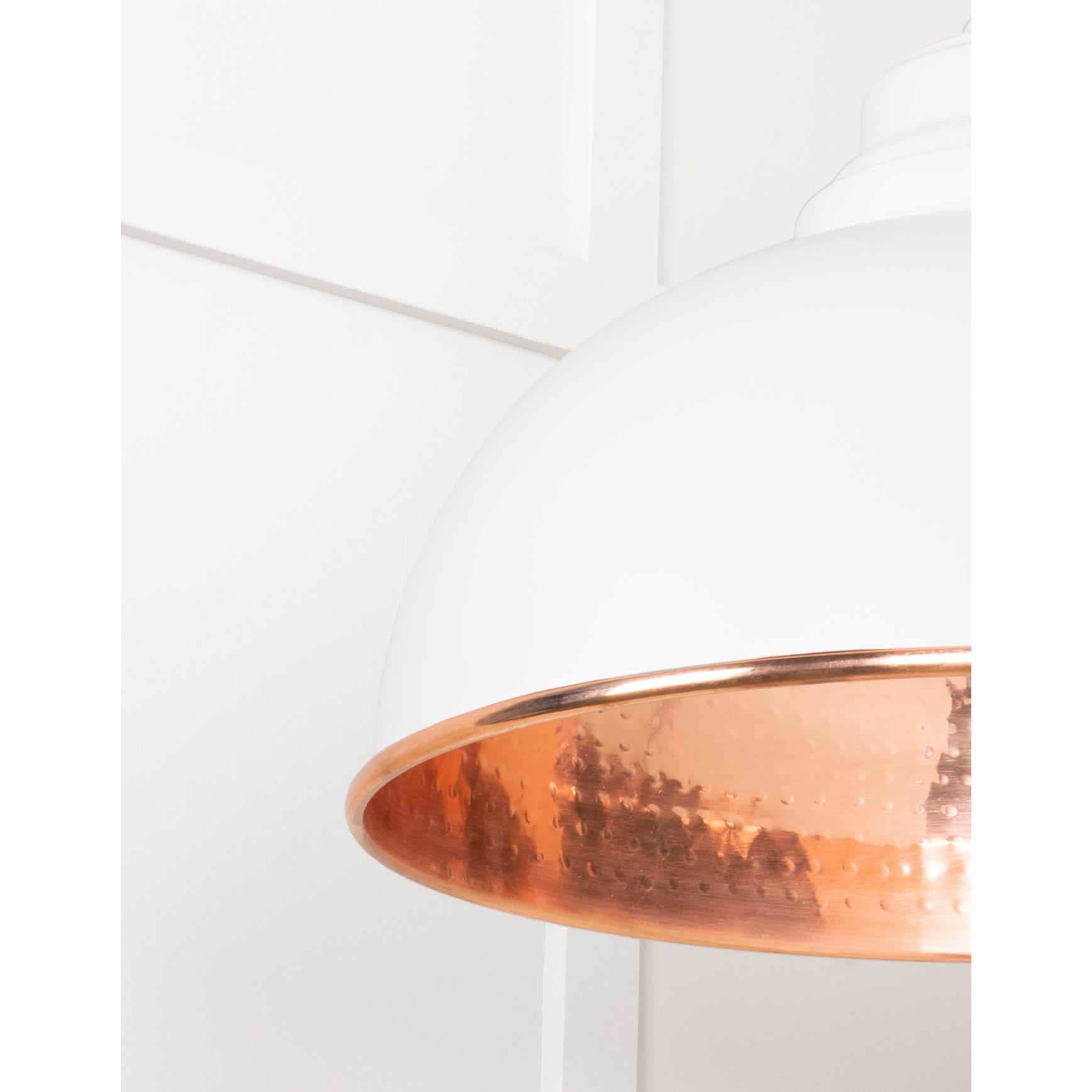 Hammered Copper Harborne Pendant in Flock | From The Anvil-Harborne-Yester Home