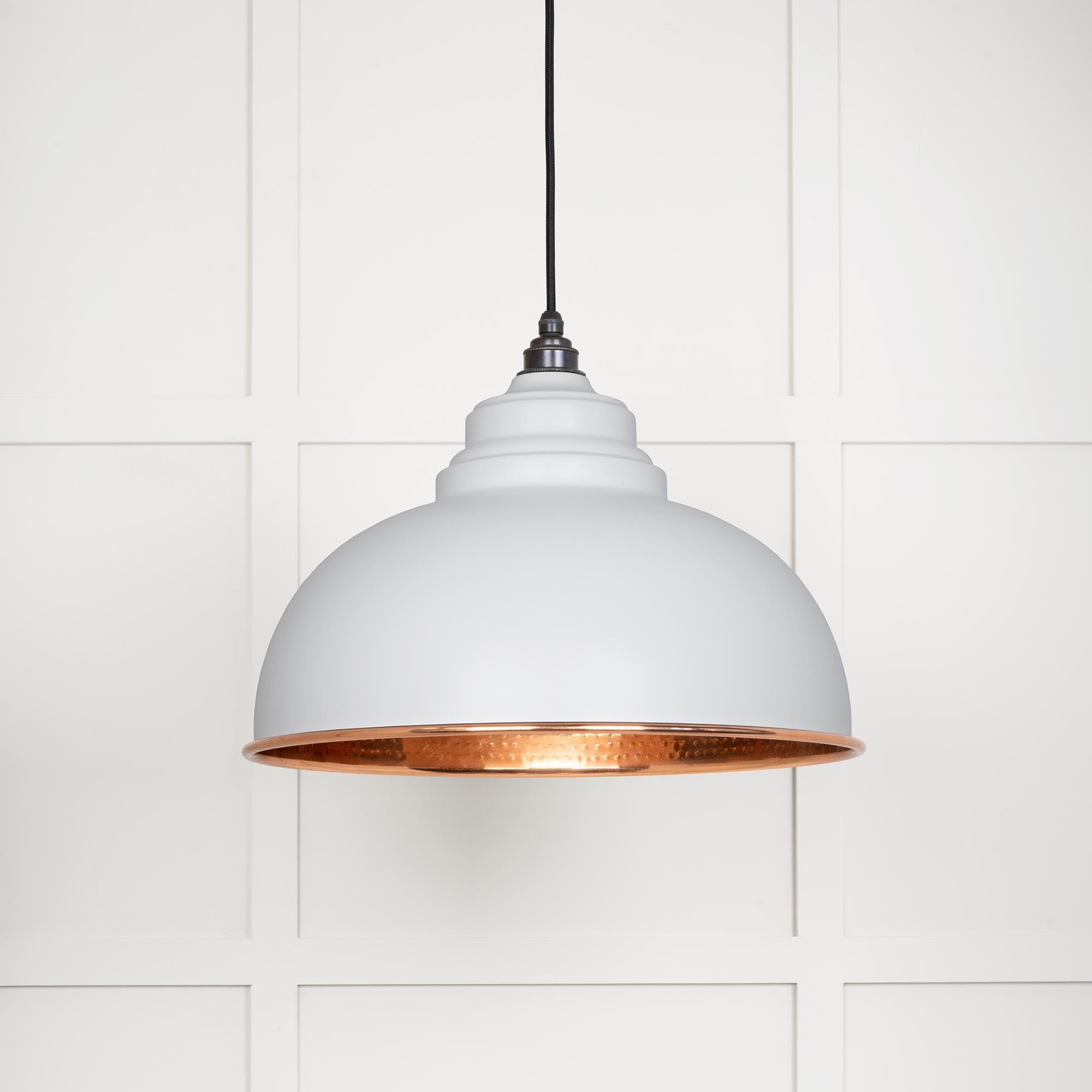 Hammered Copper Harborne Pendant in Flock | From The Anvil - Harborne - From The Anvil - Yester Home