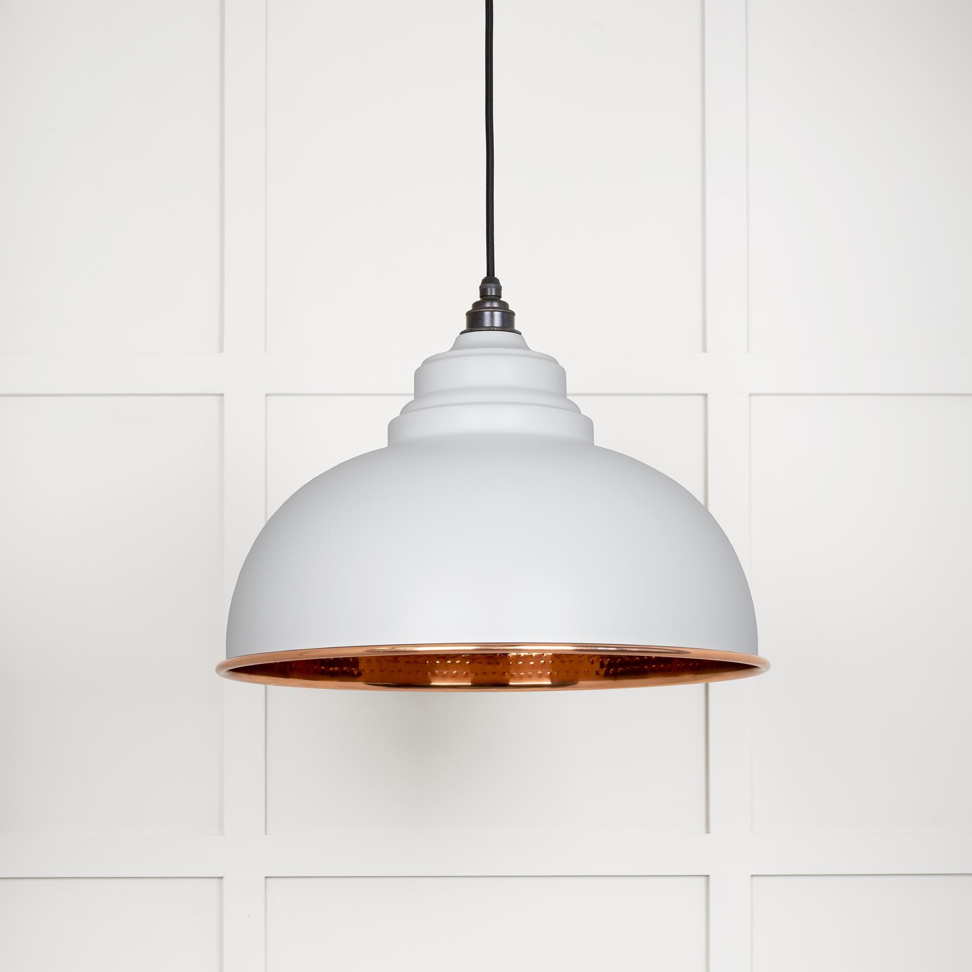 Hammered Copper Harborne Pendant in Flock | From The Anvil - Harborne - From The Anvil - Yester Home