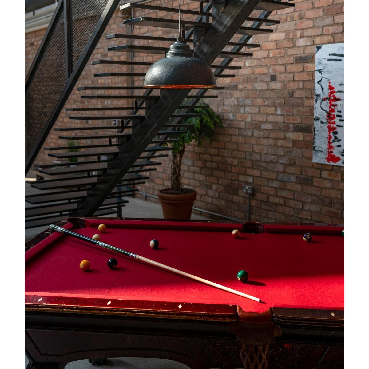 Hammered Copper Harborne Pendant in Soot | From The Anvil-Harborne-Yester Home