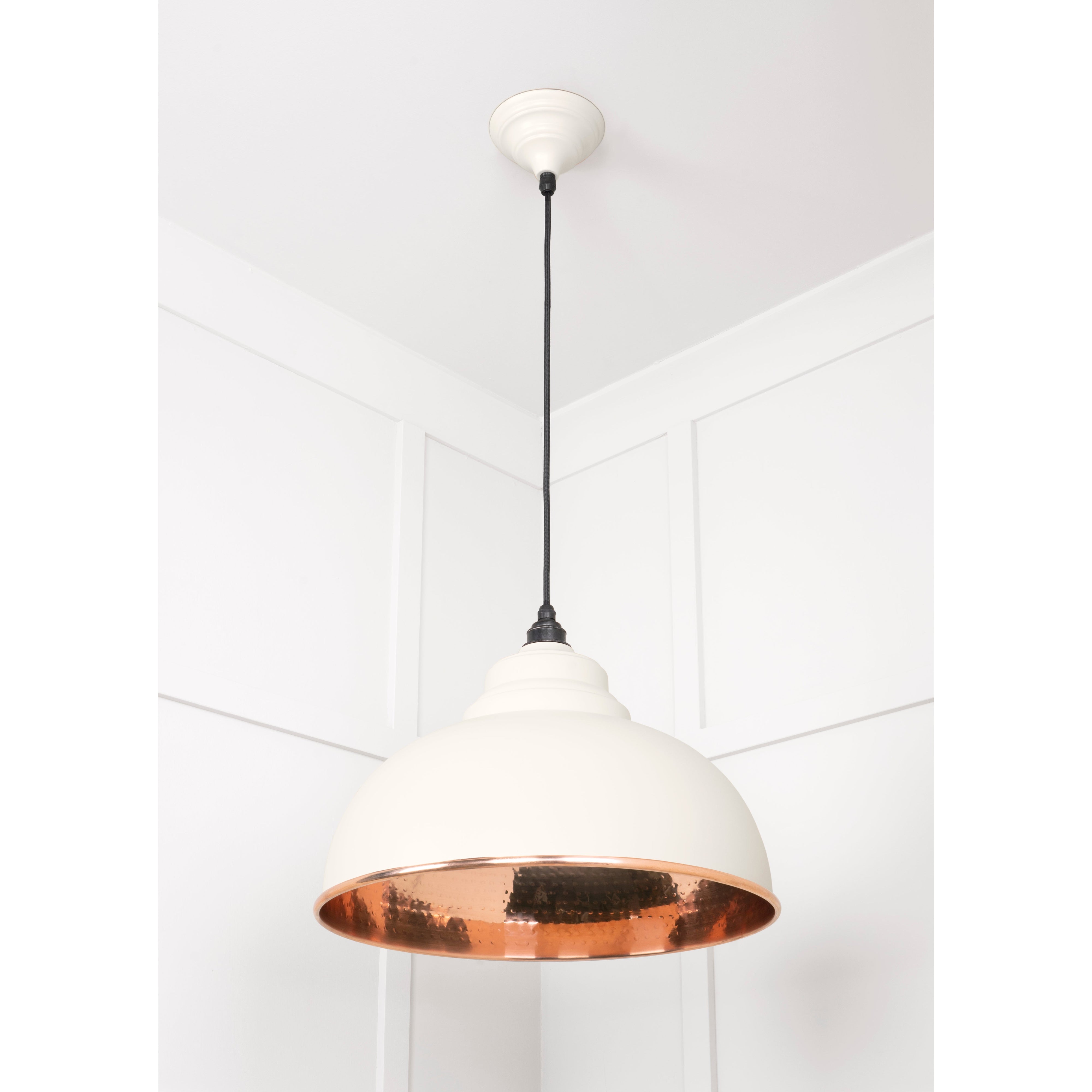 Hammered Copper Harborne Pendant in Teasel | From The Anvil-Harborne-Yester Home