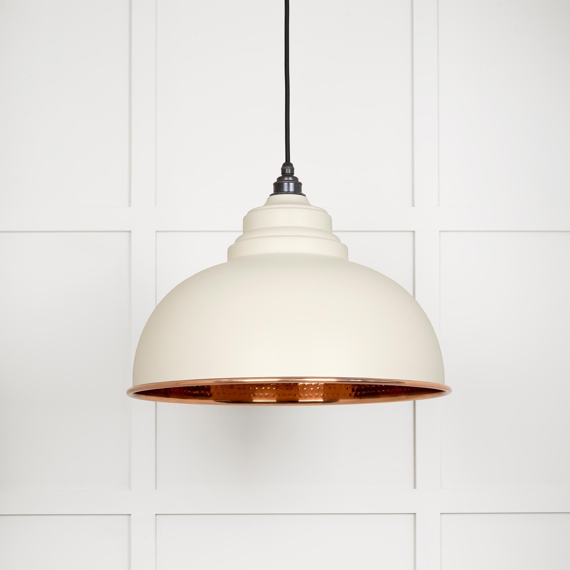 Hammered Copper Harborne Pendant in Teasel | From The Anvil - Harborne - From The Anvil - Yester Home
