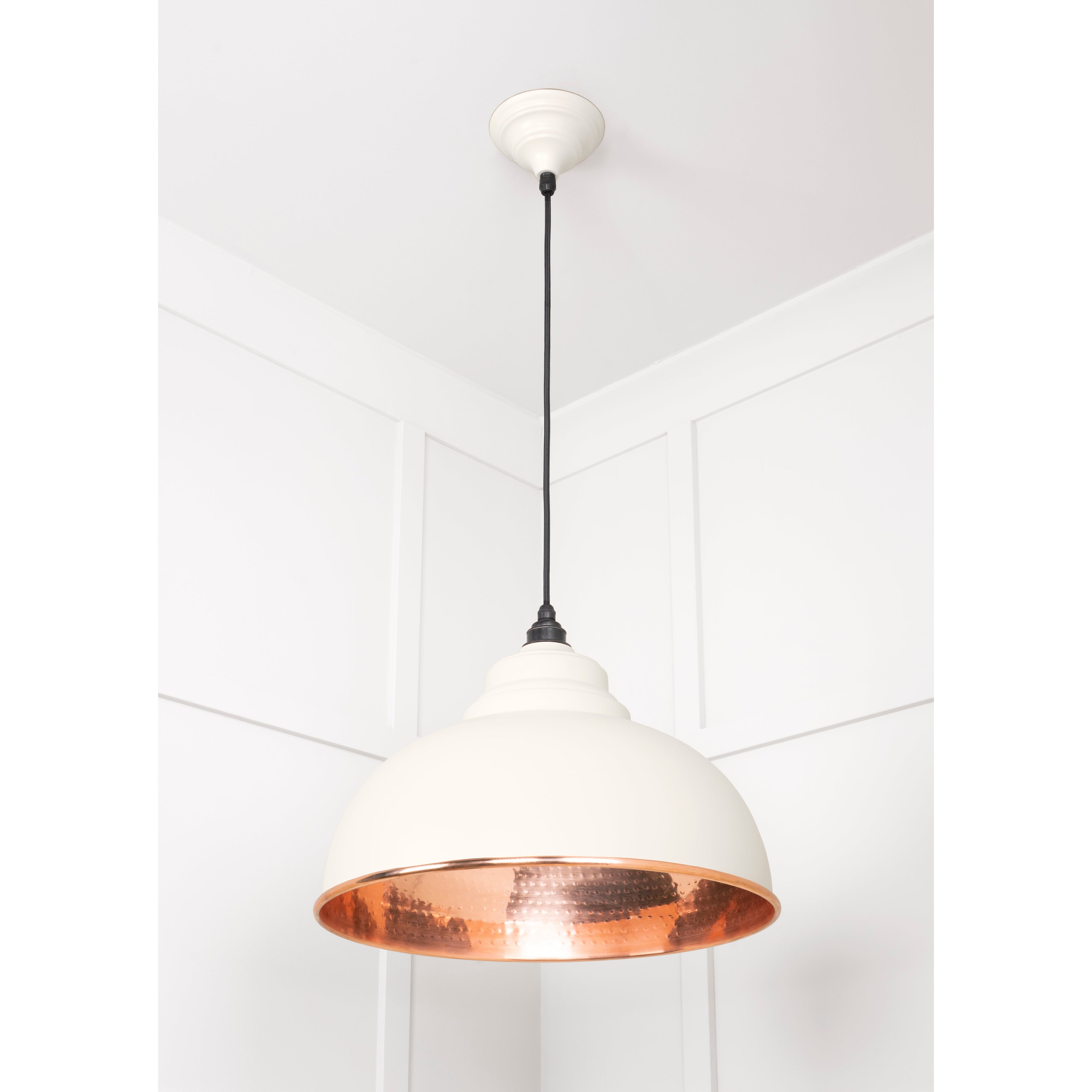 Hammered Copper Harborne Pendant in Teasel | From The Anvil-Harborne-Yester Home