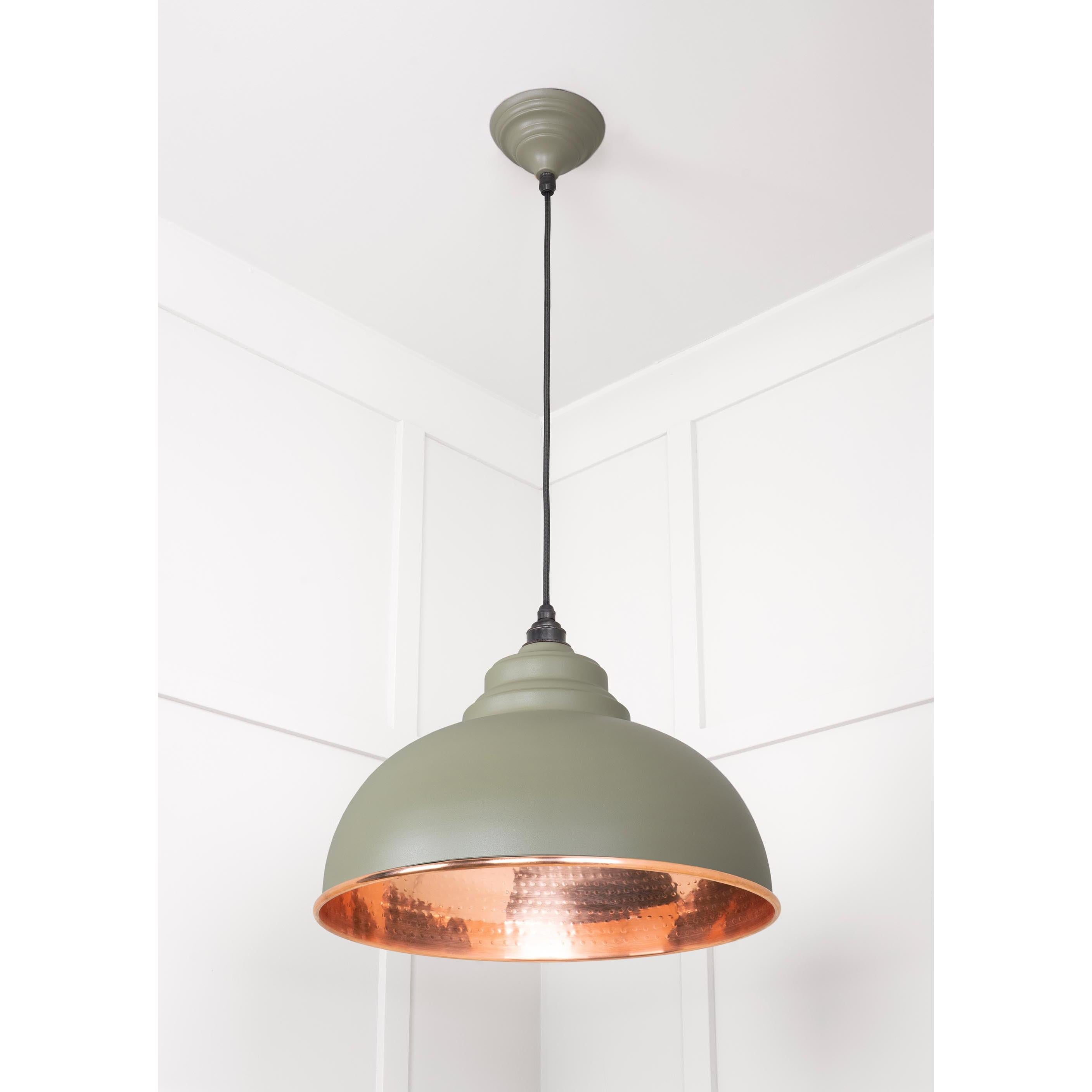 Hammered Copper Harborne Pendant in Tump | From The Anvil - Harborne - From The Anvil - Yester Home