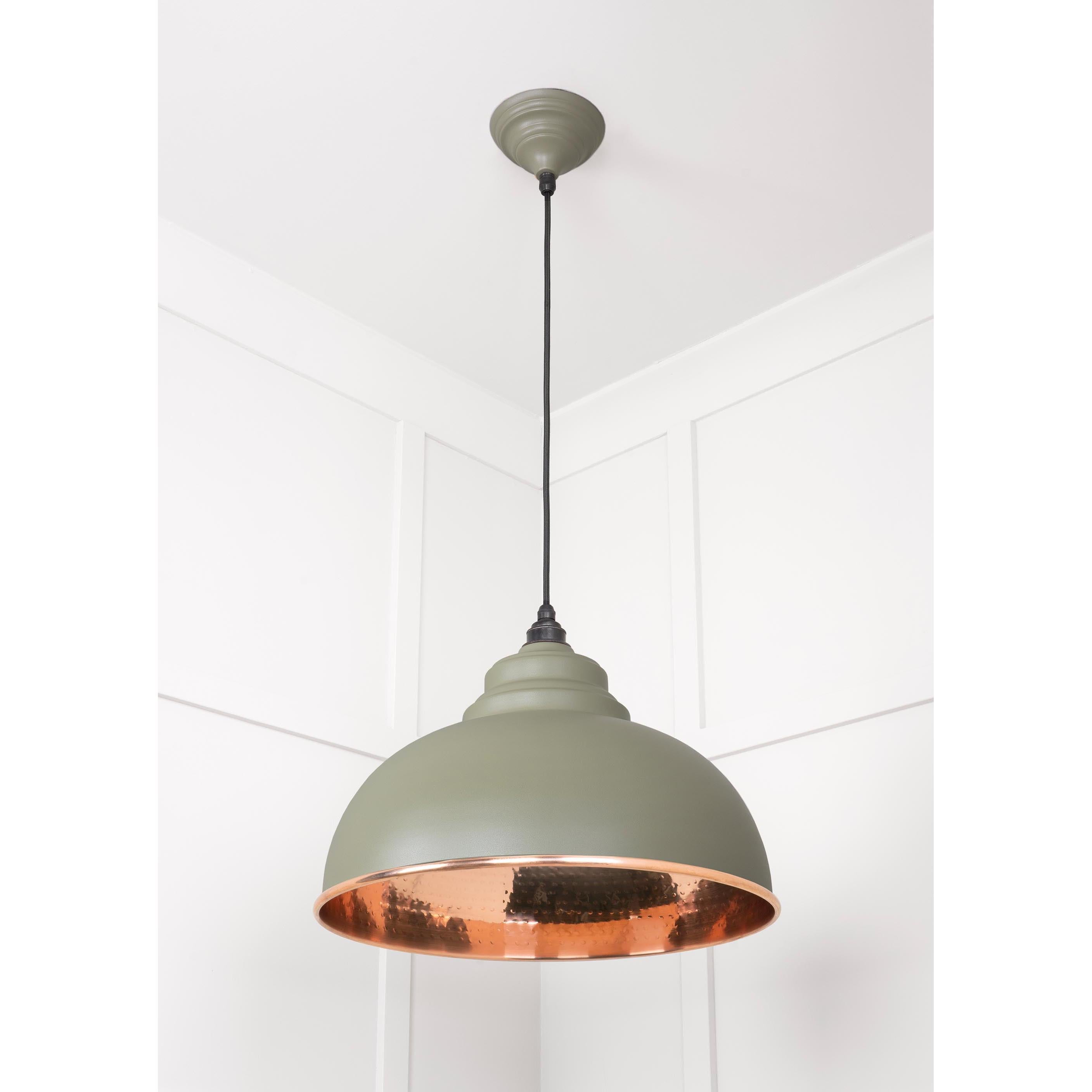 Hammered Copper Harborne Pendant in Tump | From The Anvil - Harborne - From The Anvil - Yester Home