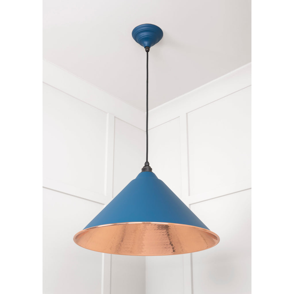 Hammered Copper Hockley Pendant in Upstream | From The Anvil-Hockley-Yester Home