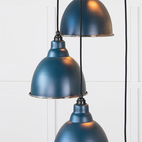 Hammered Nickel Brindley Cluster Pendant in Dusk | From The Anvil-Cluster Pendants-Yester Home