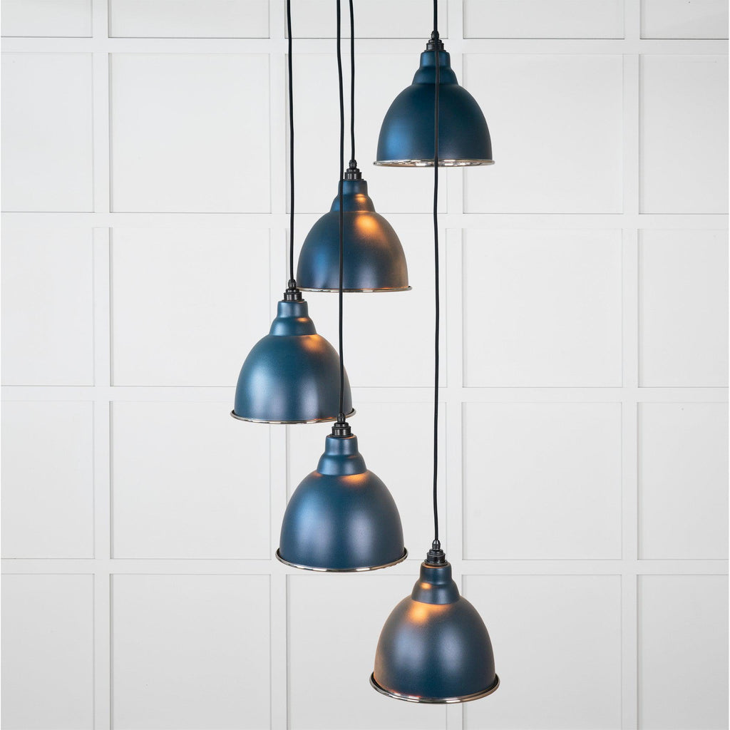 Hammered Nickel Brindley Cluster Pendant in Dusk | From The Anvil-Cluster Pendants-Yester Home