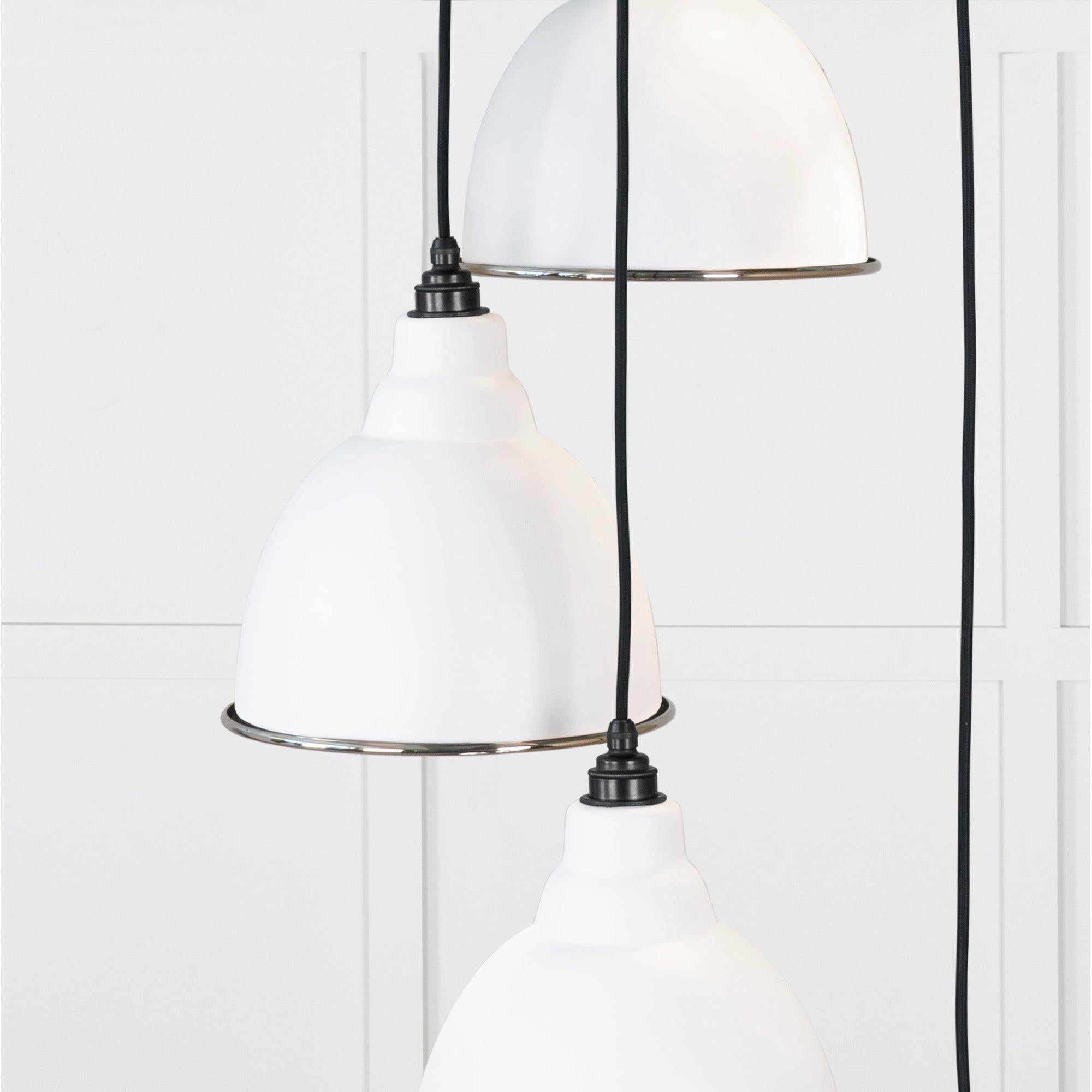 Hammered Nickel Brindley Cluster Pendant in Flock | From The Anvil - Cluster Pendants - From The Anvil - Yester Home