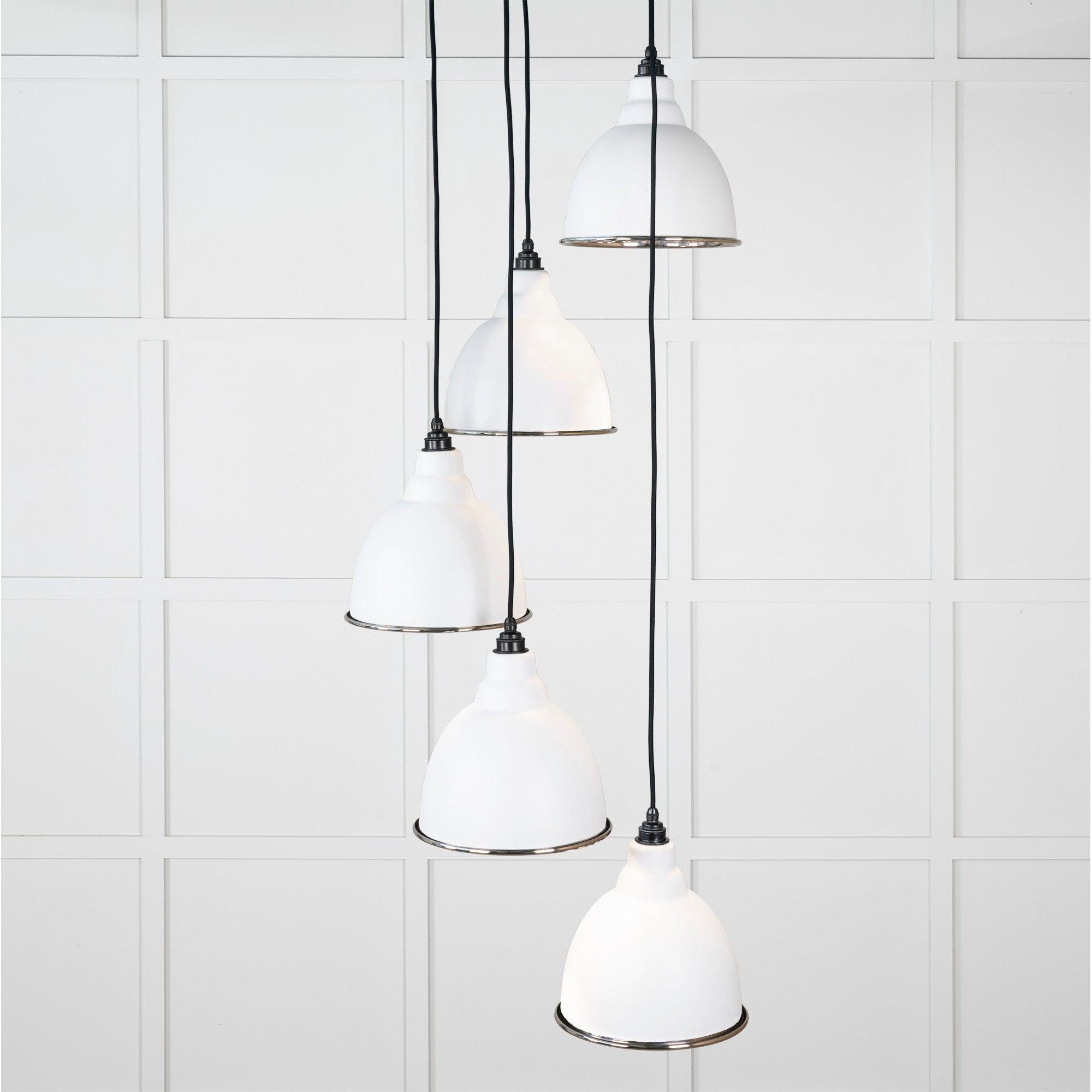 Hammered Nickel Brindley Cluster Pendant in Flock | From The Anvil-Cluster Pendants-Yester Home