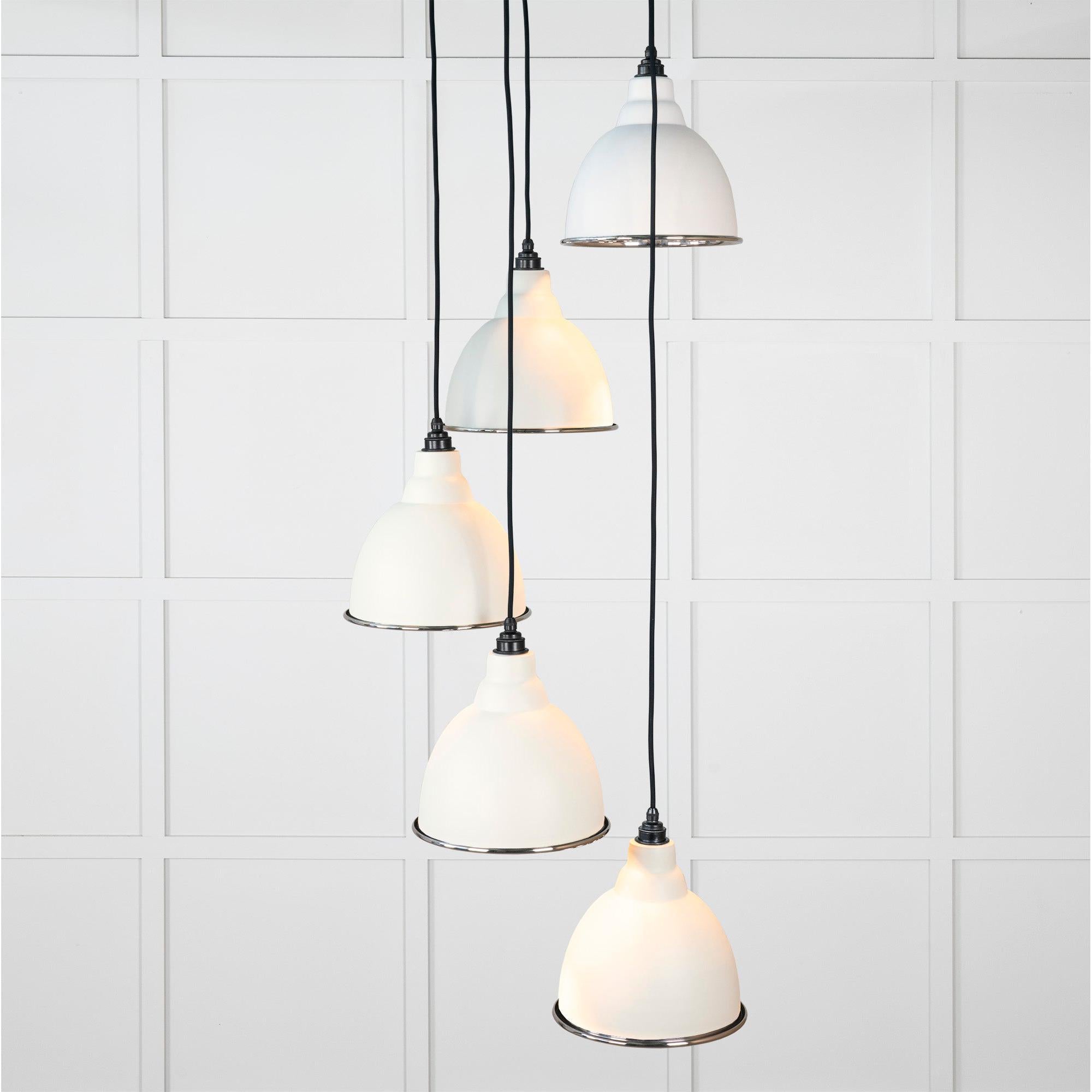 Hammered Nickel Brindley Cluster Pendant in Teasel | From The Anvil - Cluster Pendants - From The Anvil - Yester Home