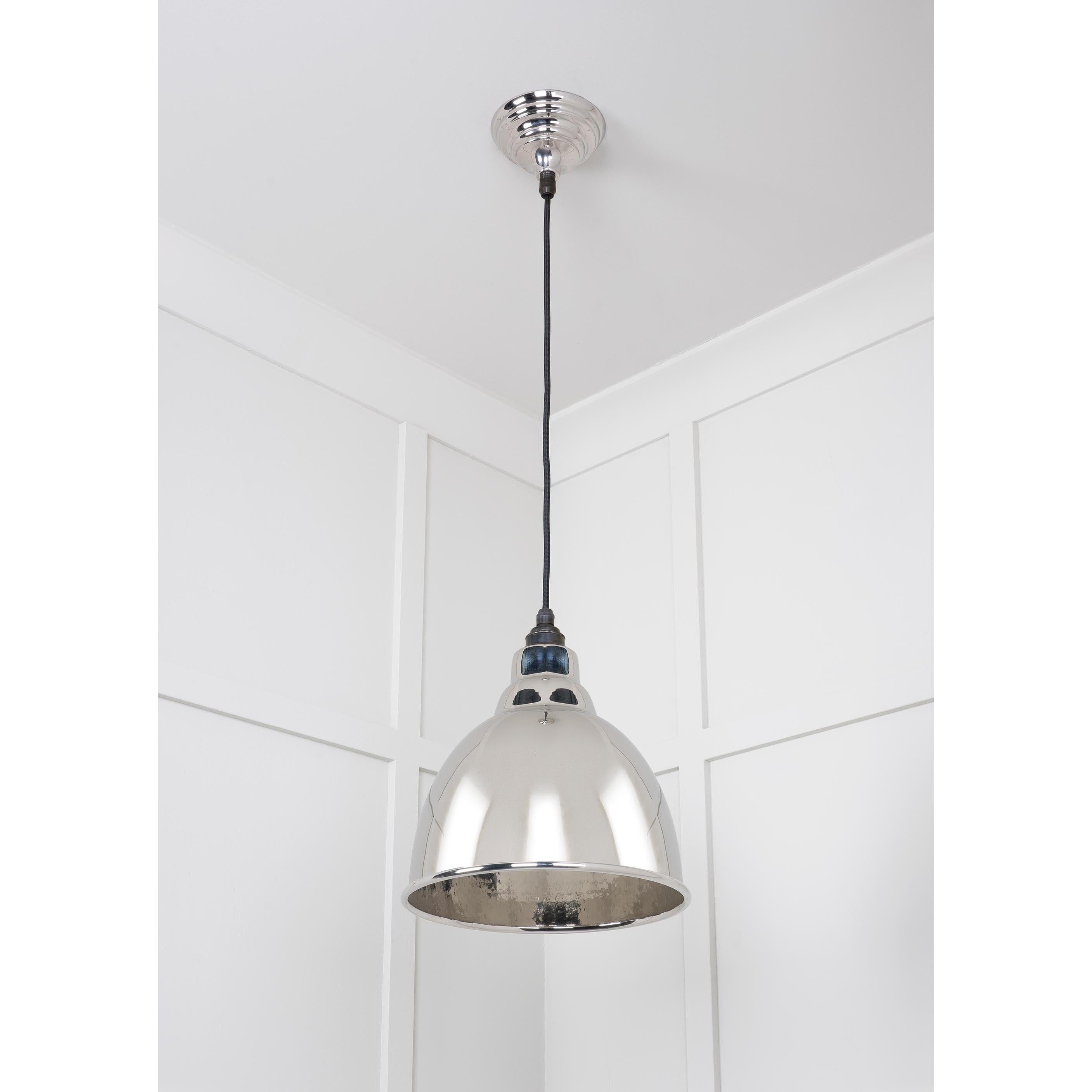 Hammered Nickel Brindley Pendant | From The Anvil - Brindley - From The Anvil - Yester Home