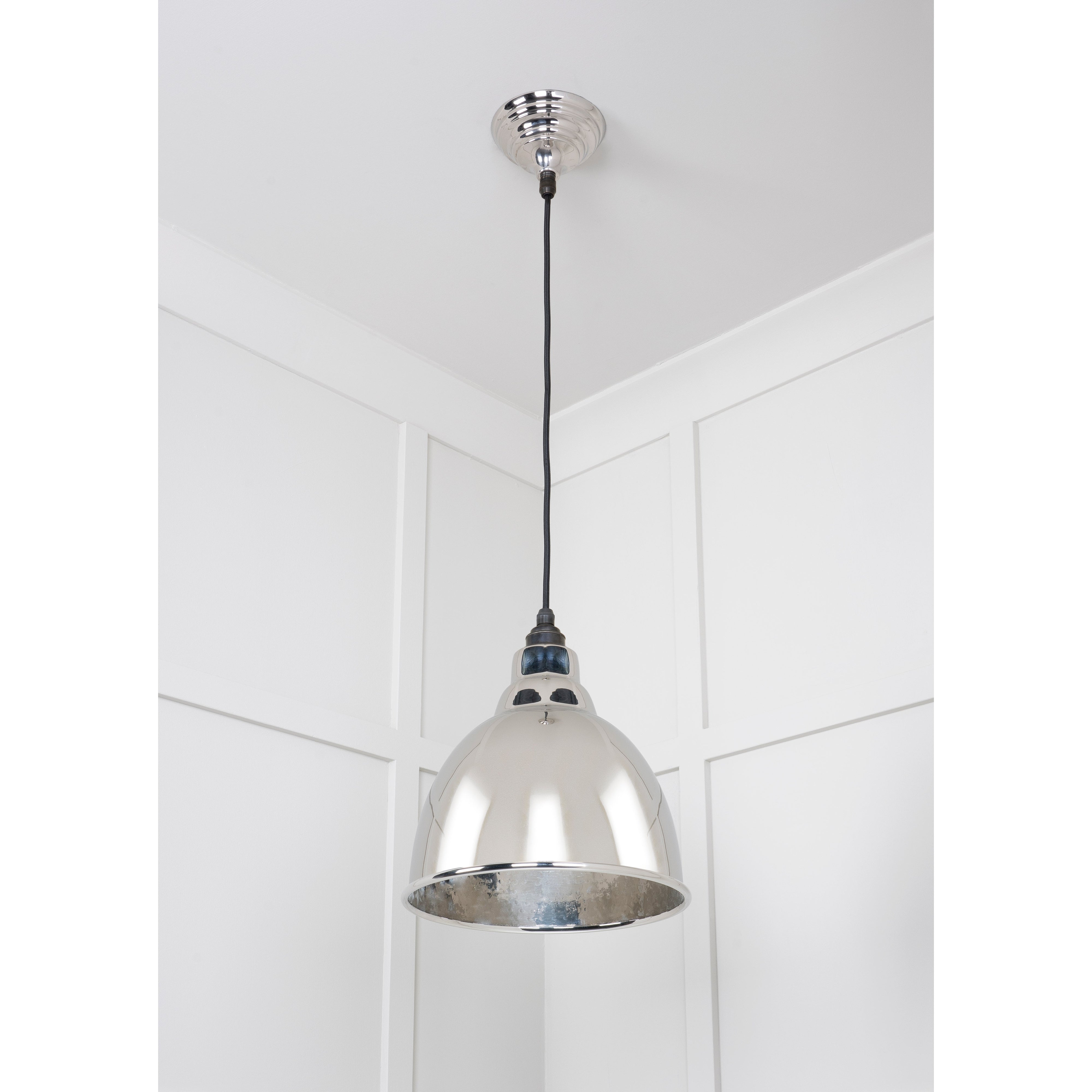 Hammered Nickel Brindley Pendant | From The Anvil-Brindley-Yester Home