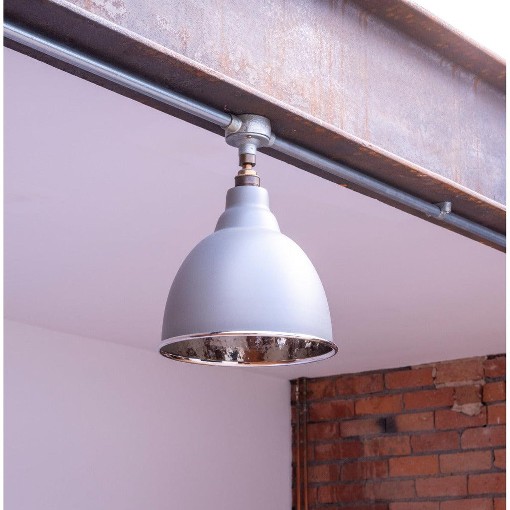 Hammered Nickel Brindley Pendant in Bluff | From The Anvil-Brindley-Yester Home